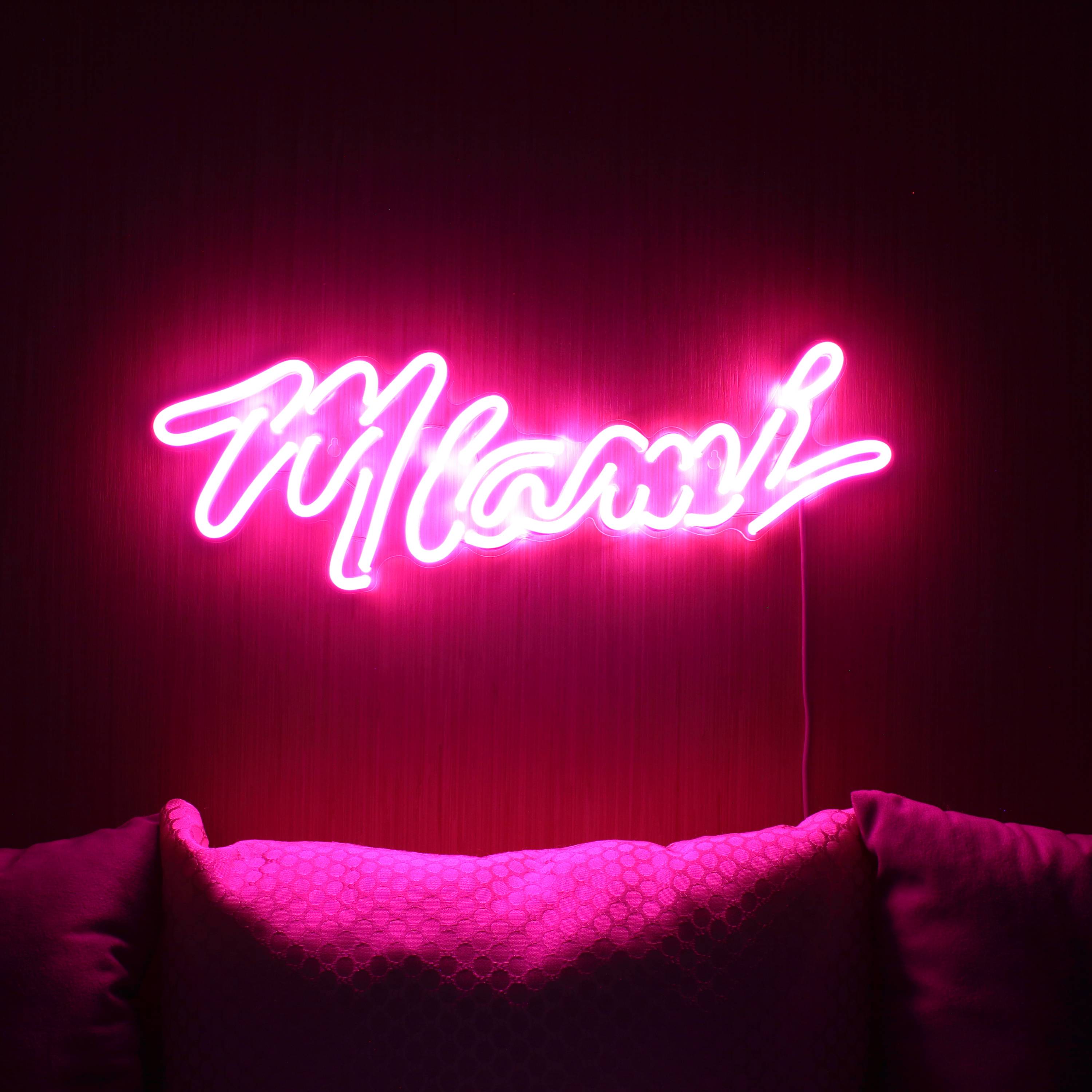 NBA Miami Heat Large Bar Flex Neon LED Sign