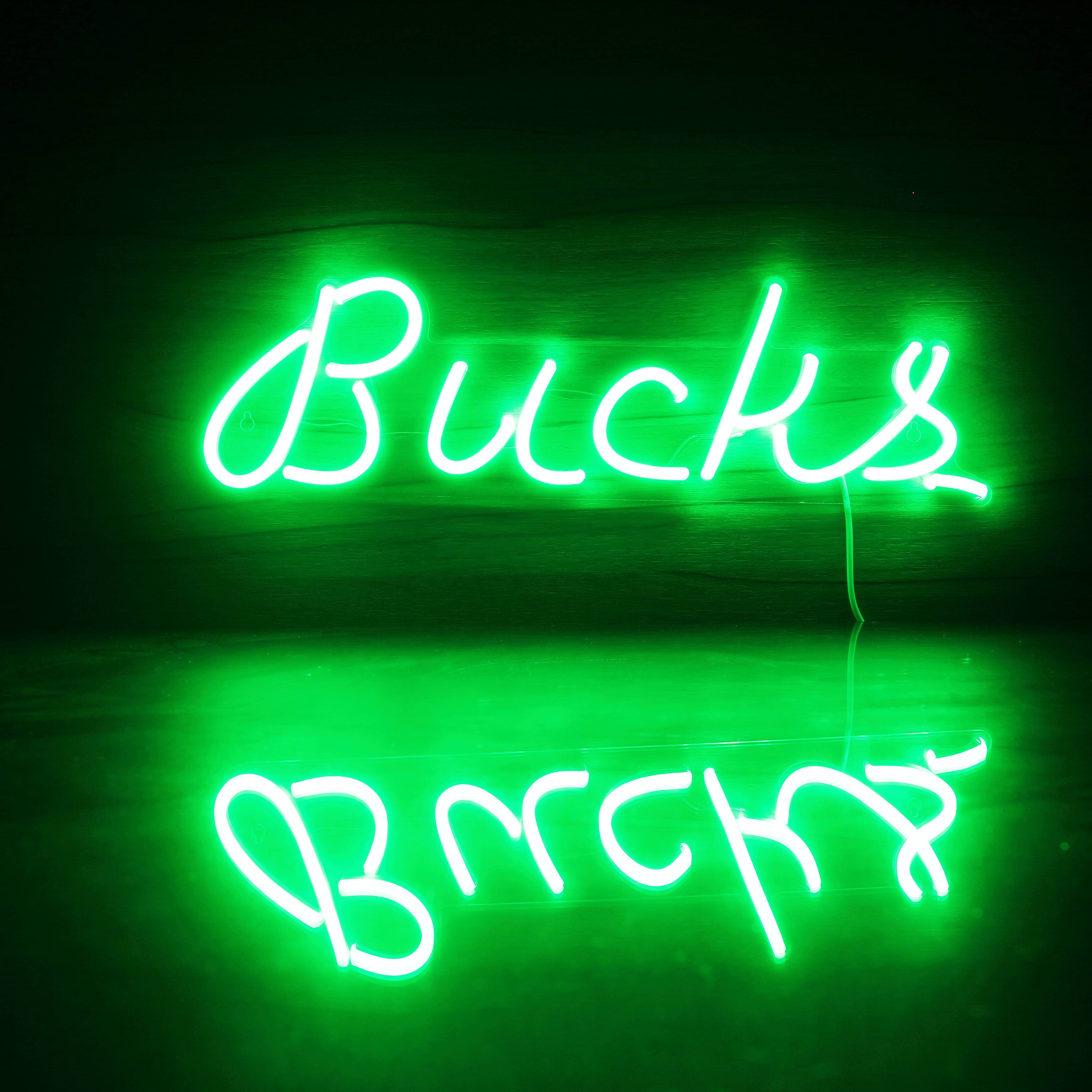 NBA Milwaukee Bucks Bar Neon Flex LED Sign