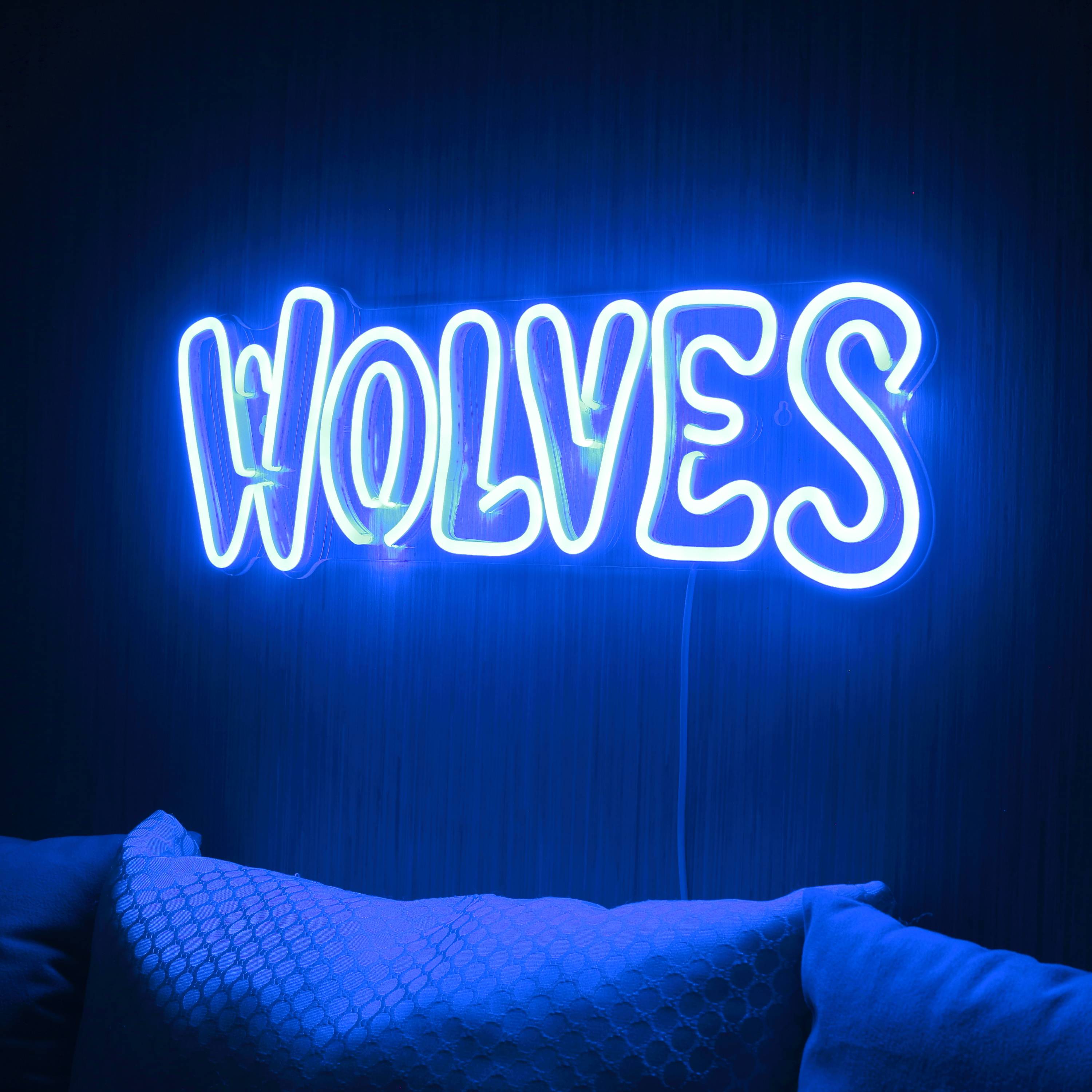 NBA Minnesota Timberwolves Large Flex Neon LED Sign