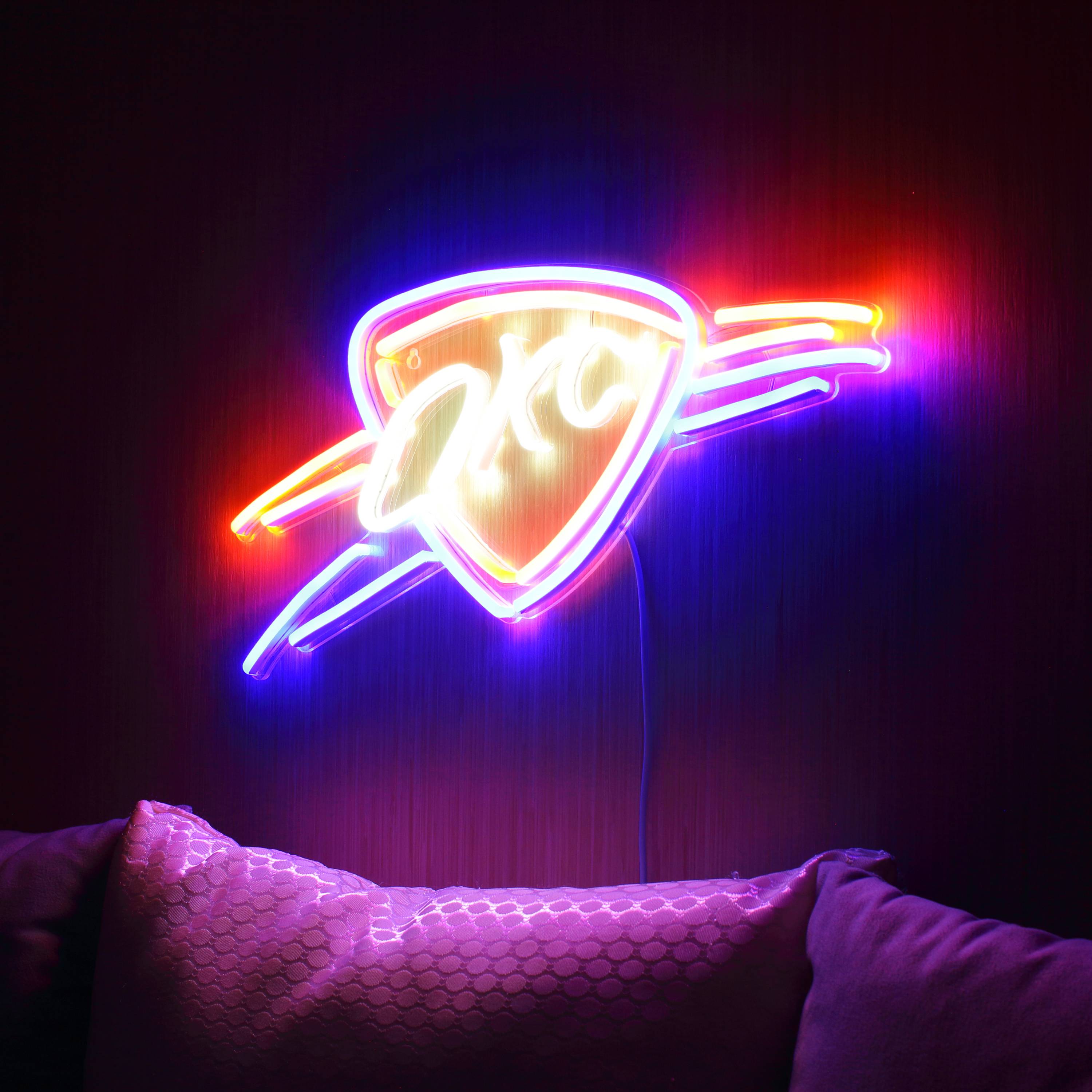 NBA Oklahoma City Thunder Large Flex Neon LED Sign