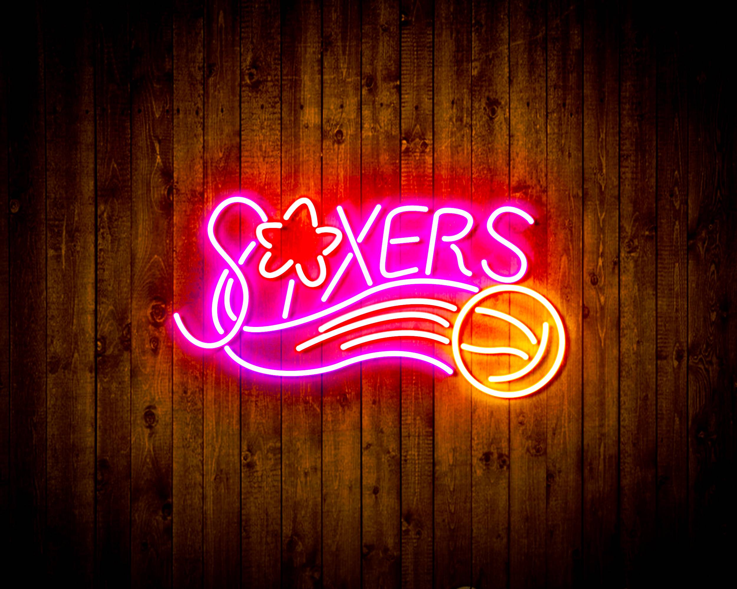 NBA Philadelphia 76ers Bar Neon Flex LED Sign