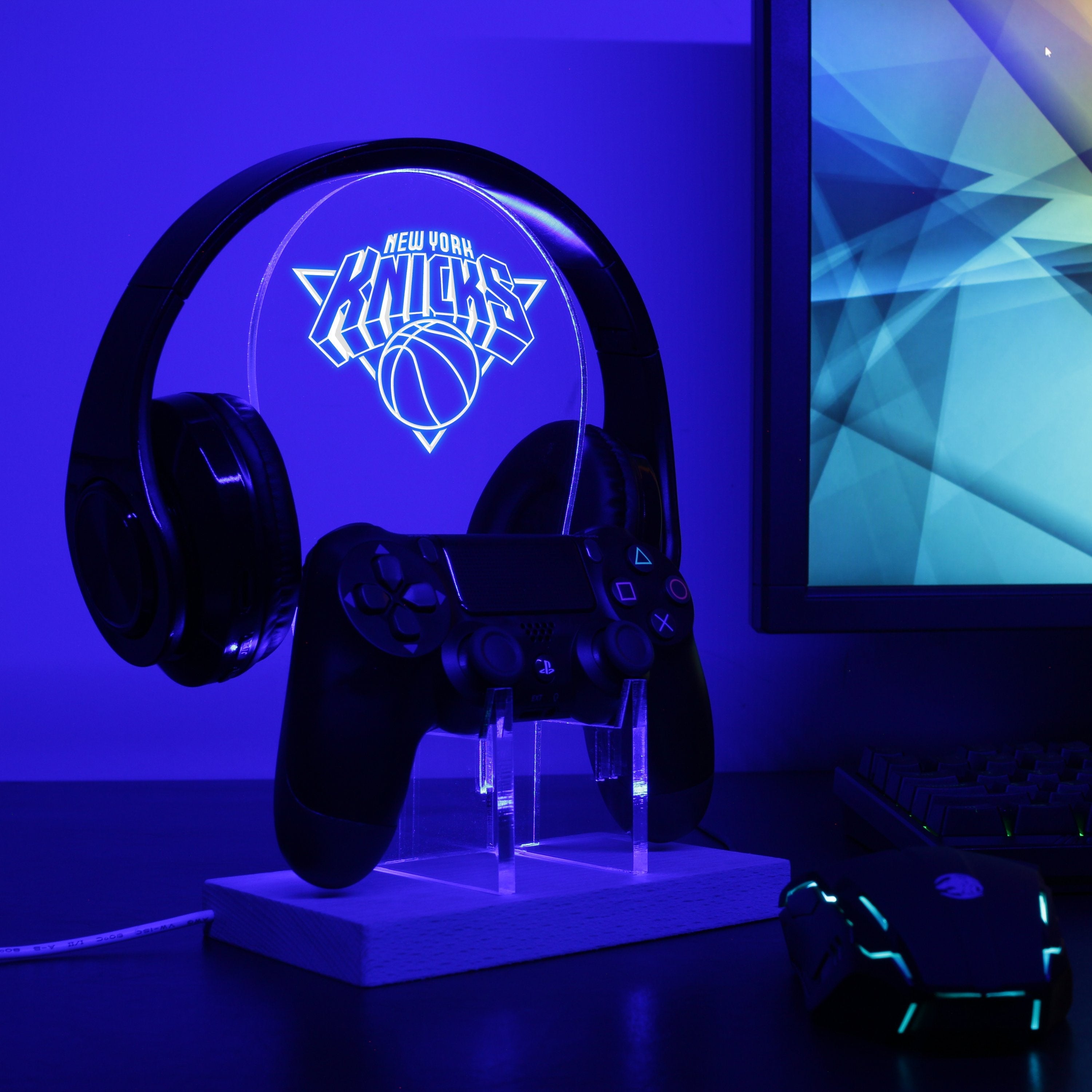 New York Knicks LED Gaming Headset Controller Stand