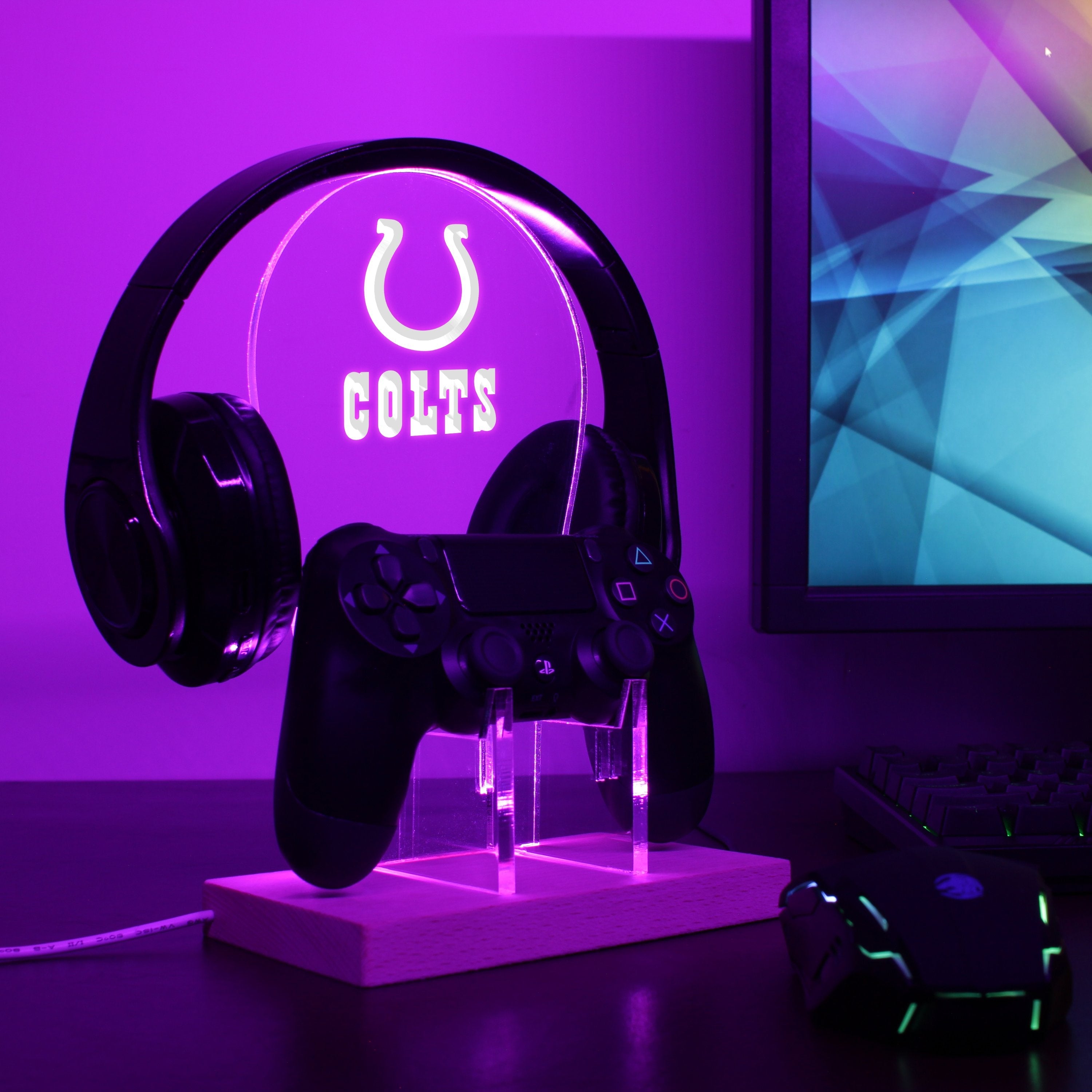 Indianapolis Colts LED Gaming Headset Controller Stand