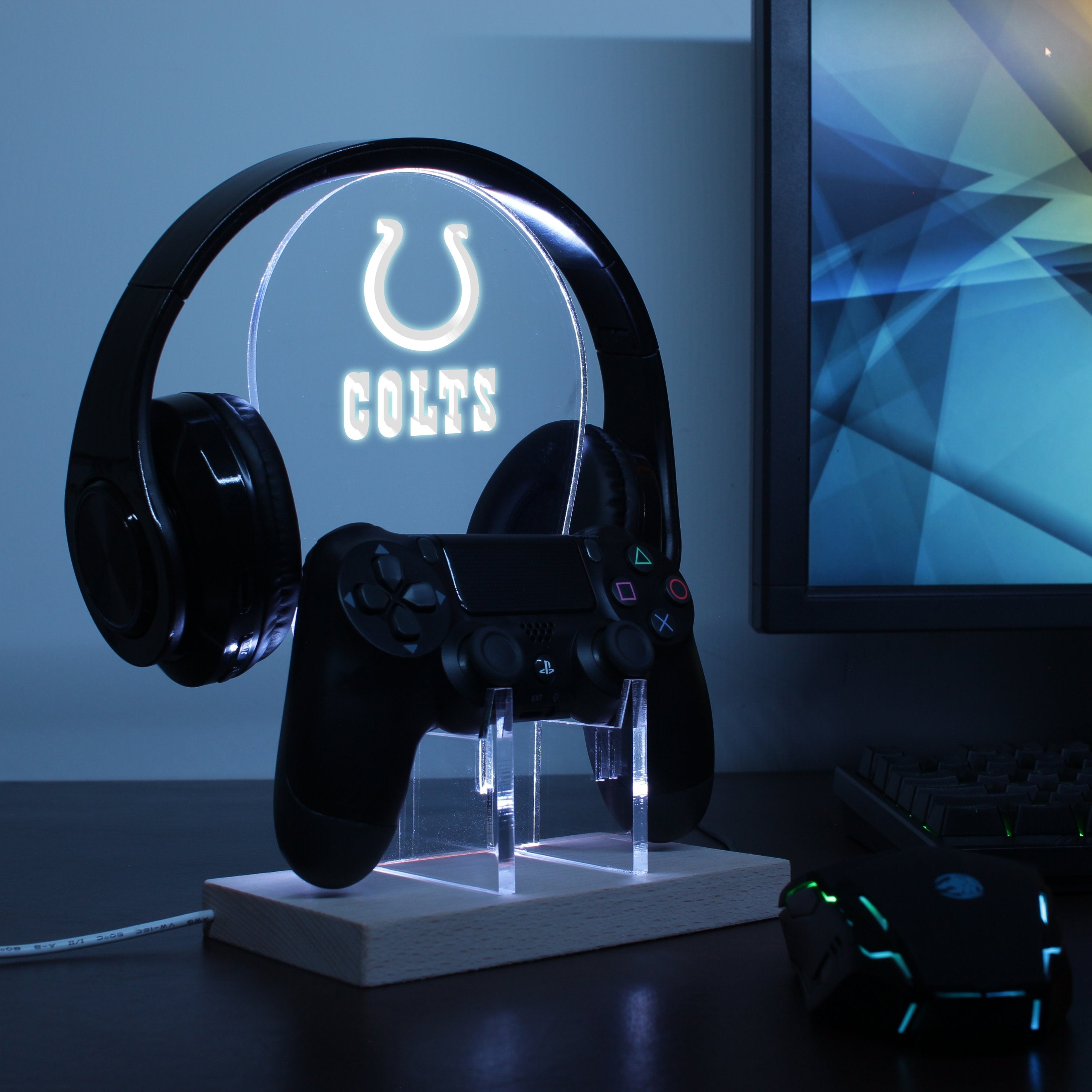 Indianapolis Colts LED Gaming Headset Controller Stand