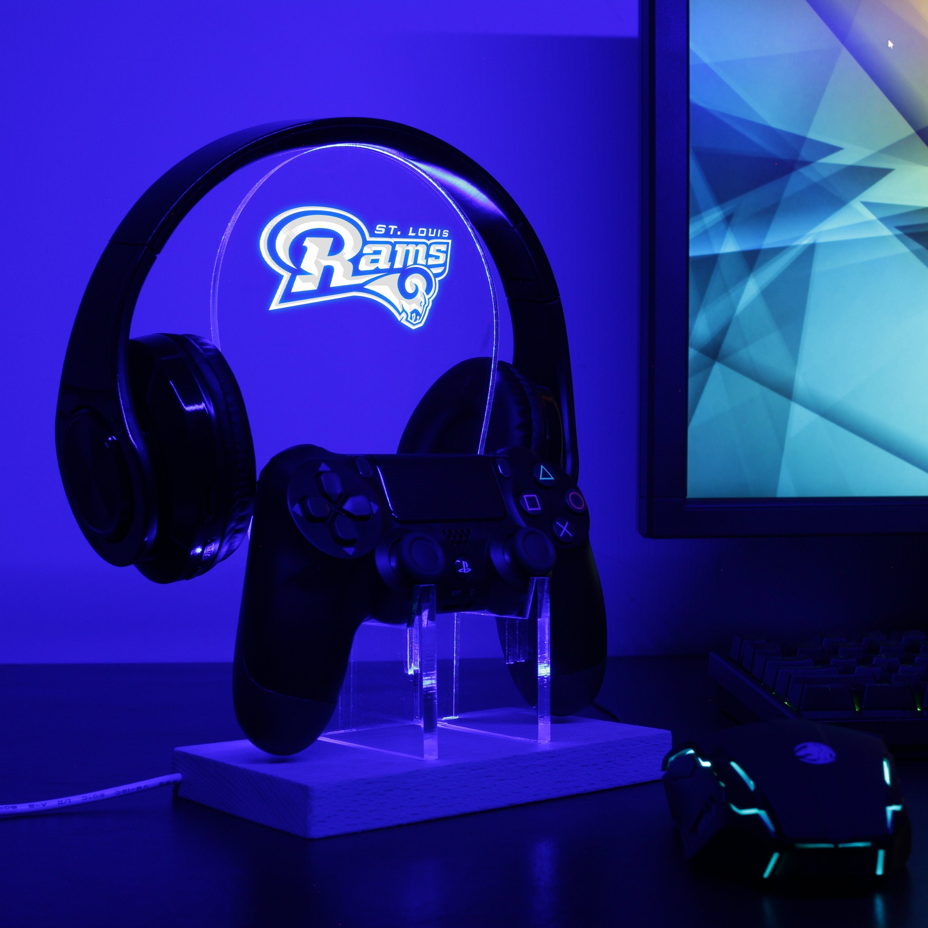St.Louis Rams LED Gaming Headset Controller Stand