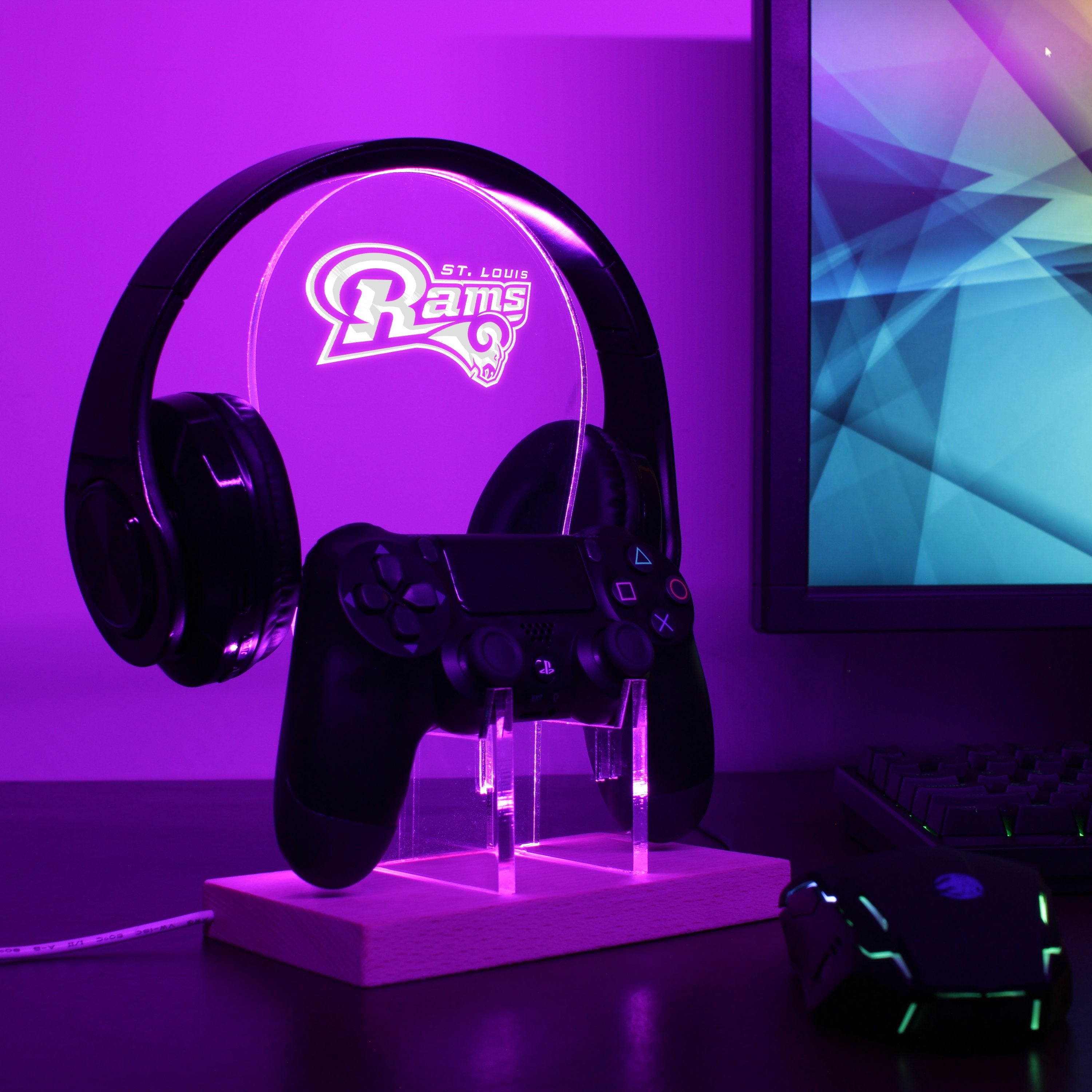 St.Louis Rams LED Gaming Headset Controller Stand