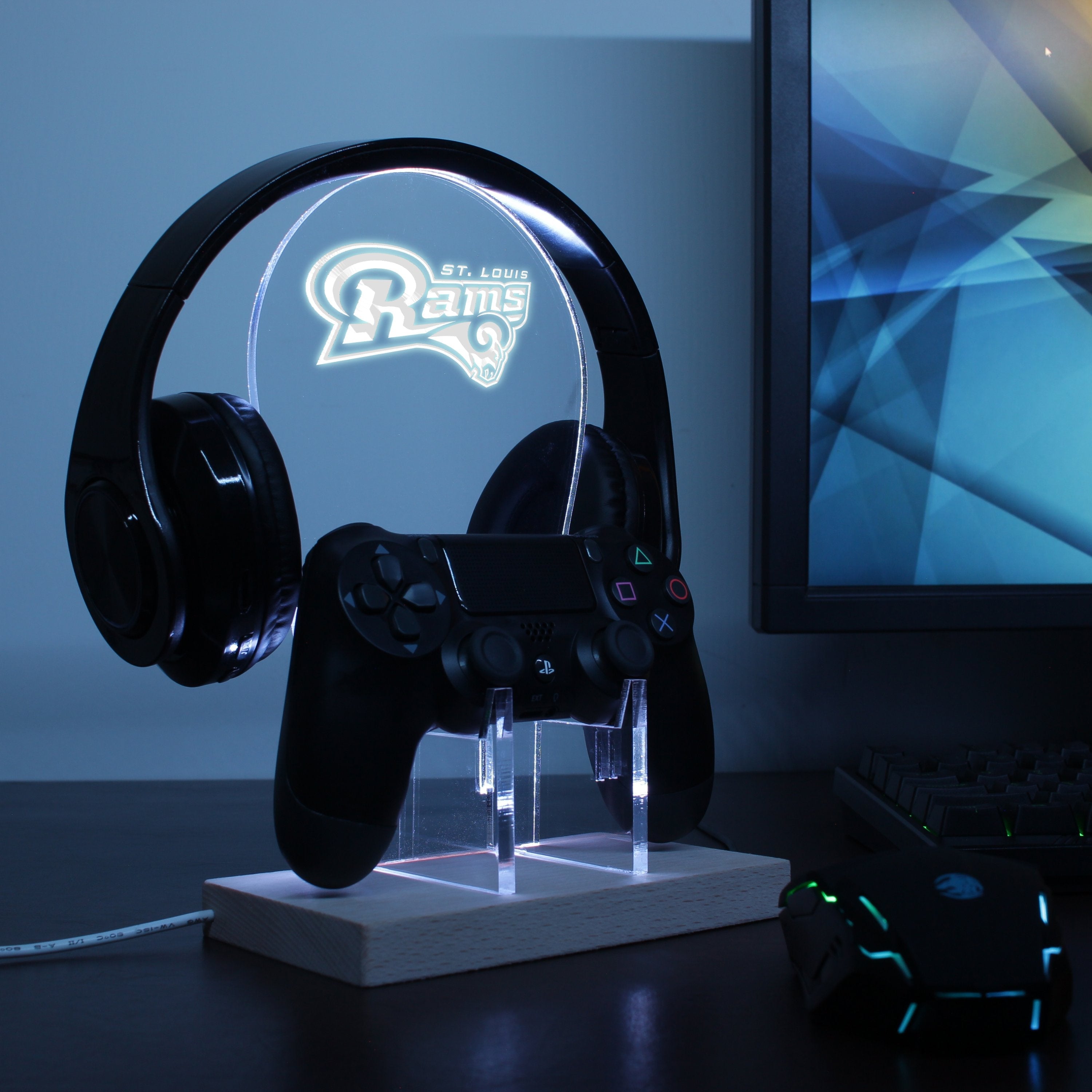 St.Louis Rams LED Gaming Headset Controller Stand