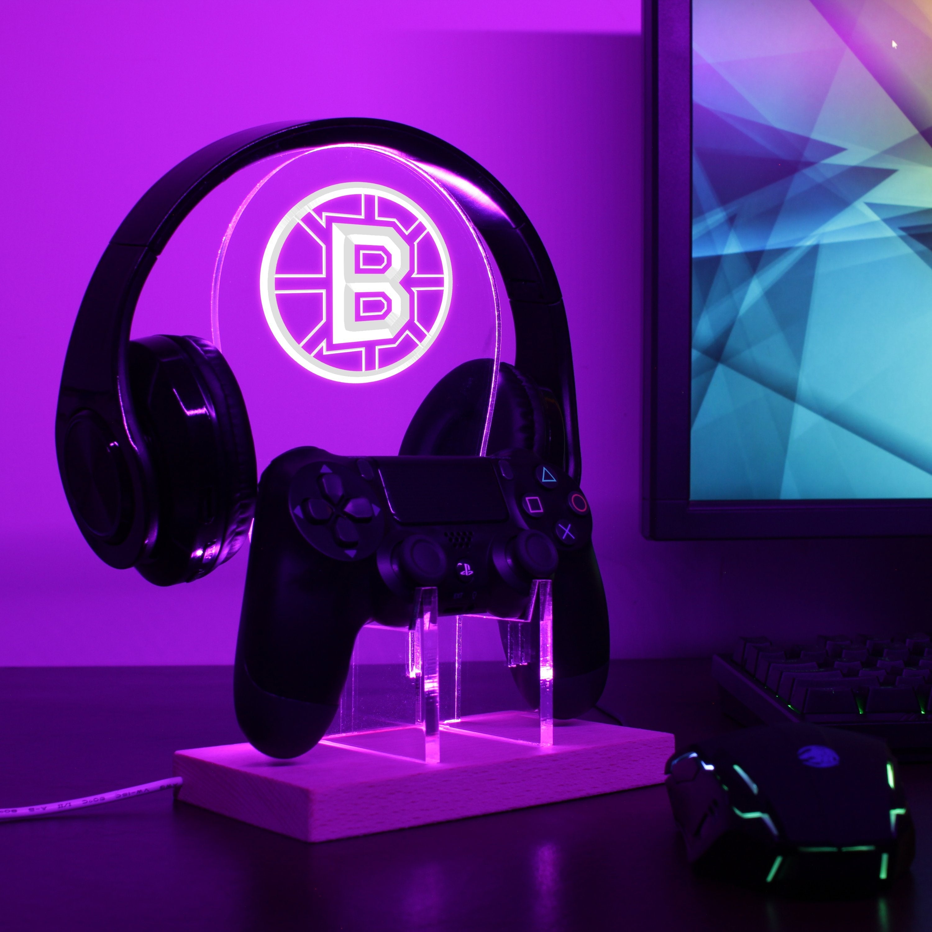 Boston Bruins LED Gaming Headset Controller Stand