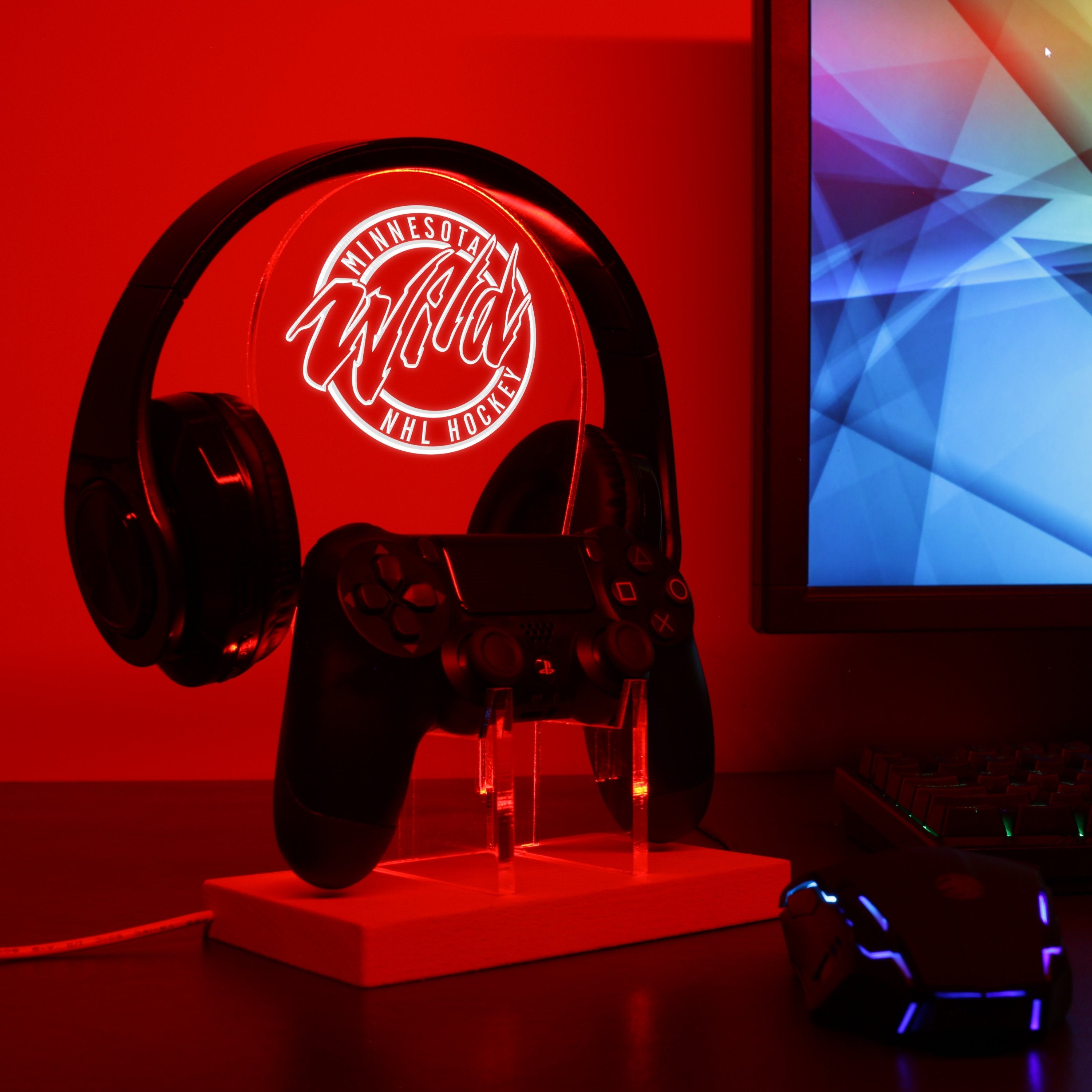 Minnesota Wild LED Gaming Headset Controller Stand