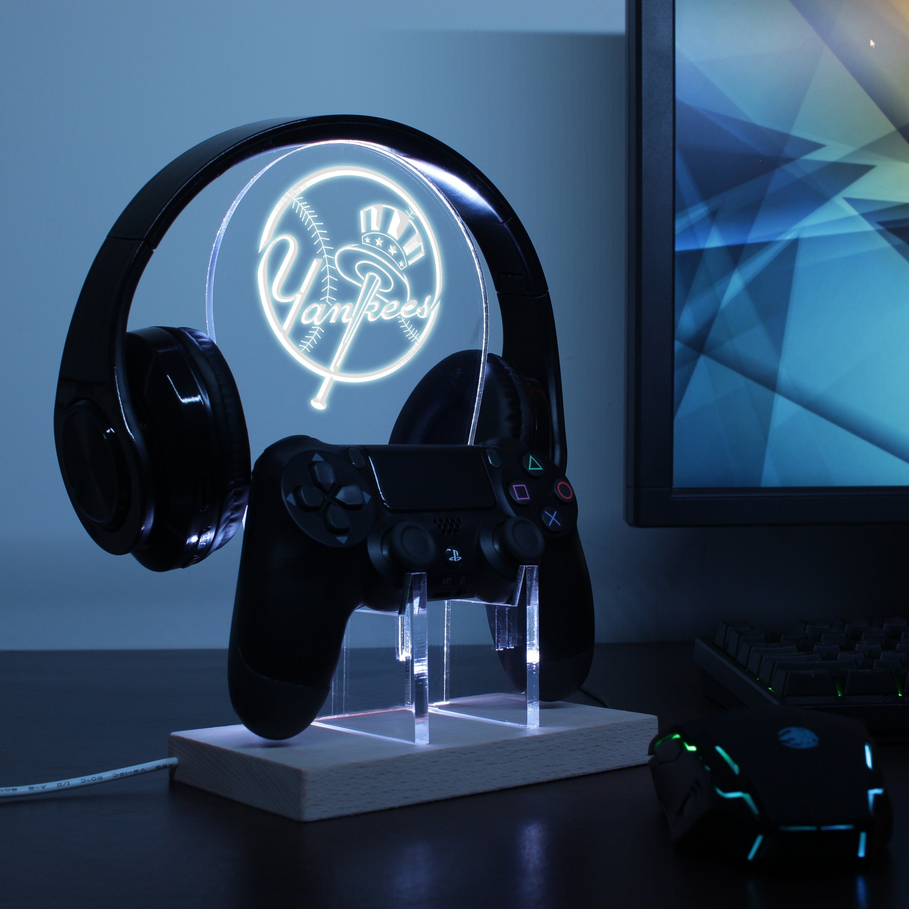 New York Yankees LED Gaming Headset Controller Stand