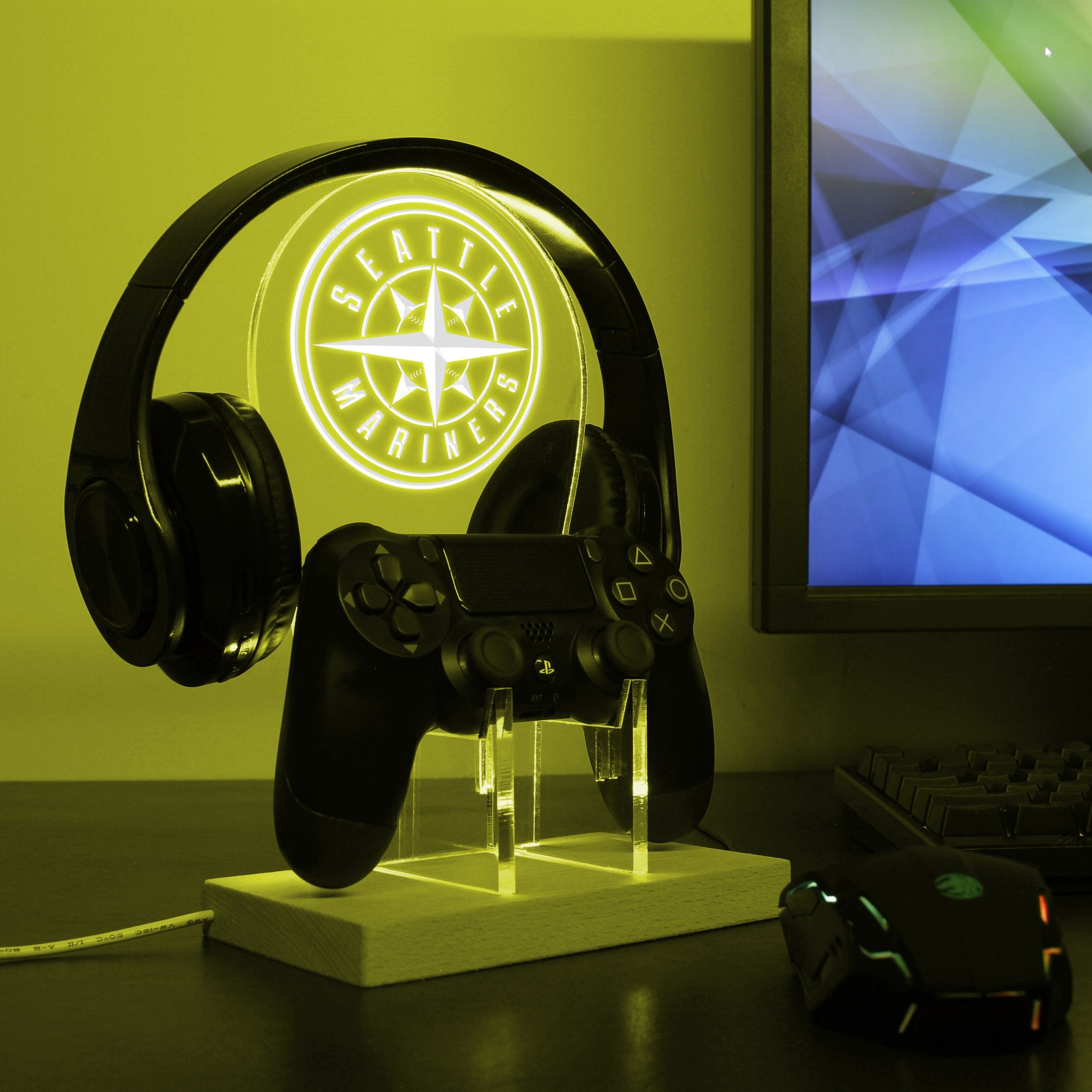 Seattle Mariners LED Gaming Headset Controller Stand