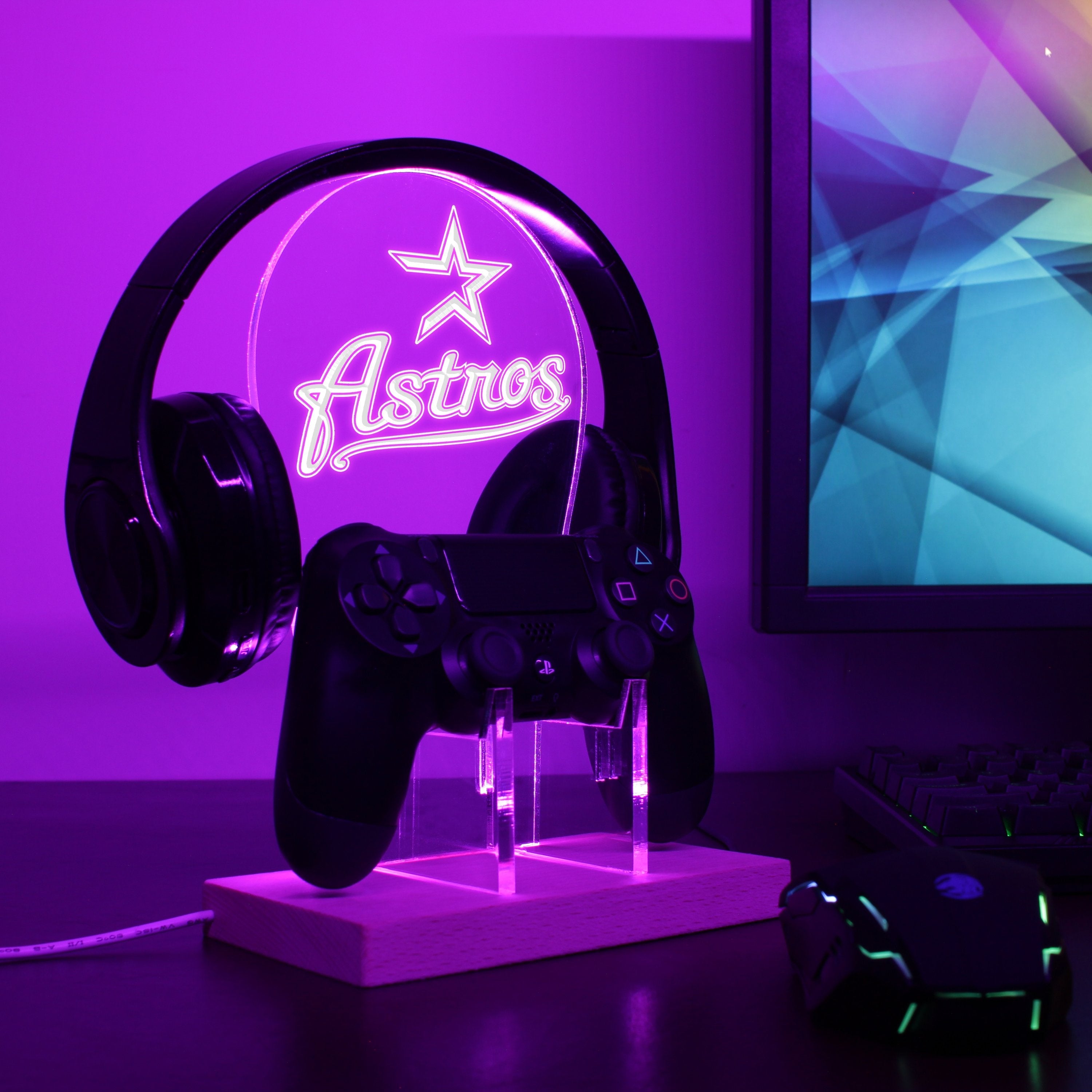 Houston Astros LED Gaming Headset Controller Stand