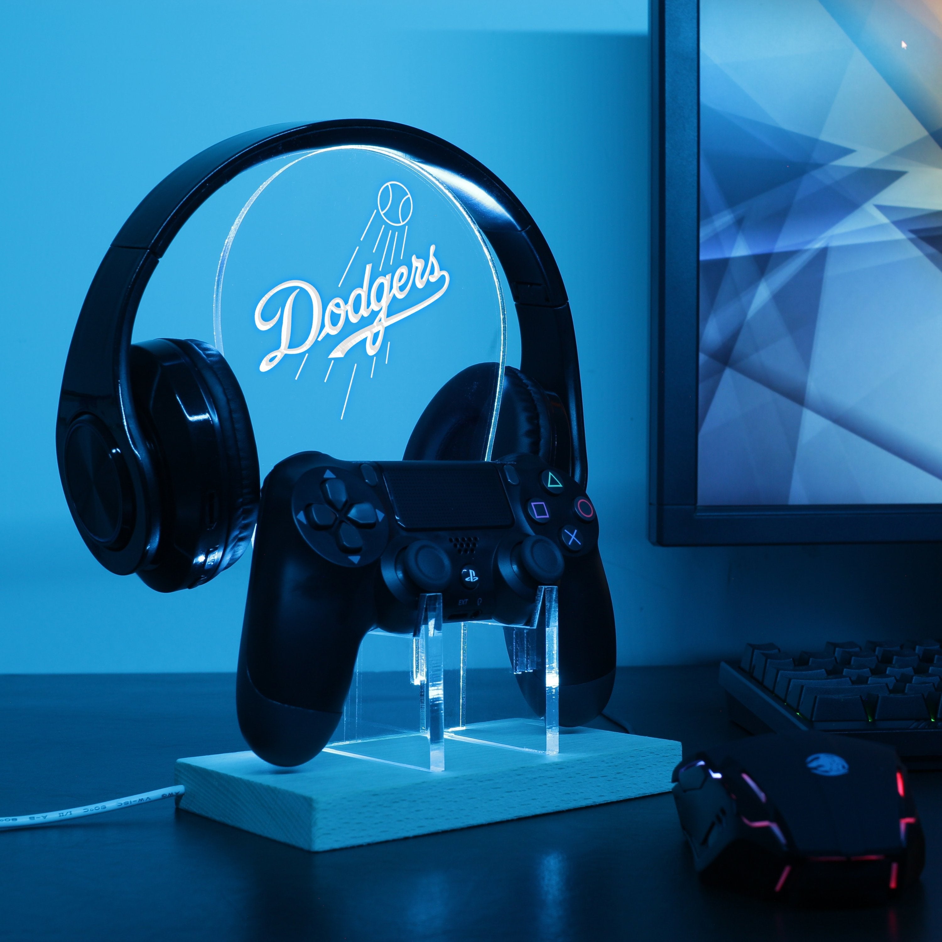 Los Angeles Dodgers LED Gaming Headset Controller Stand