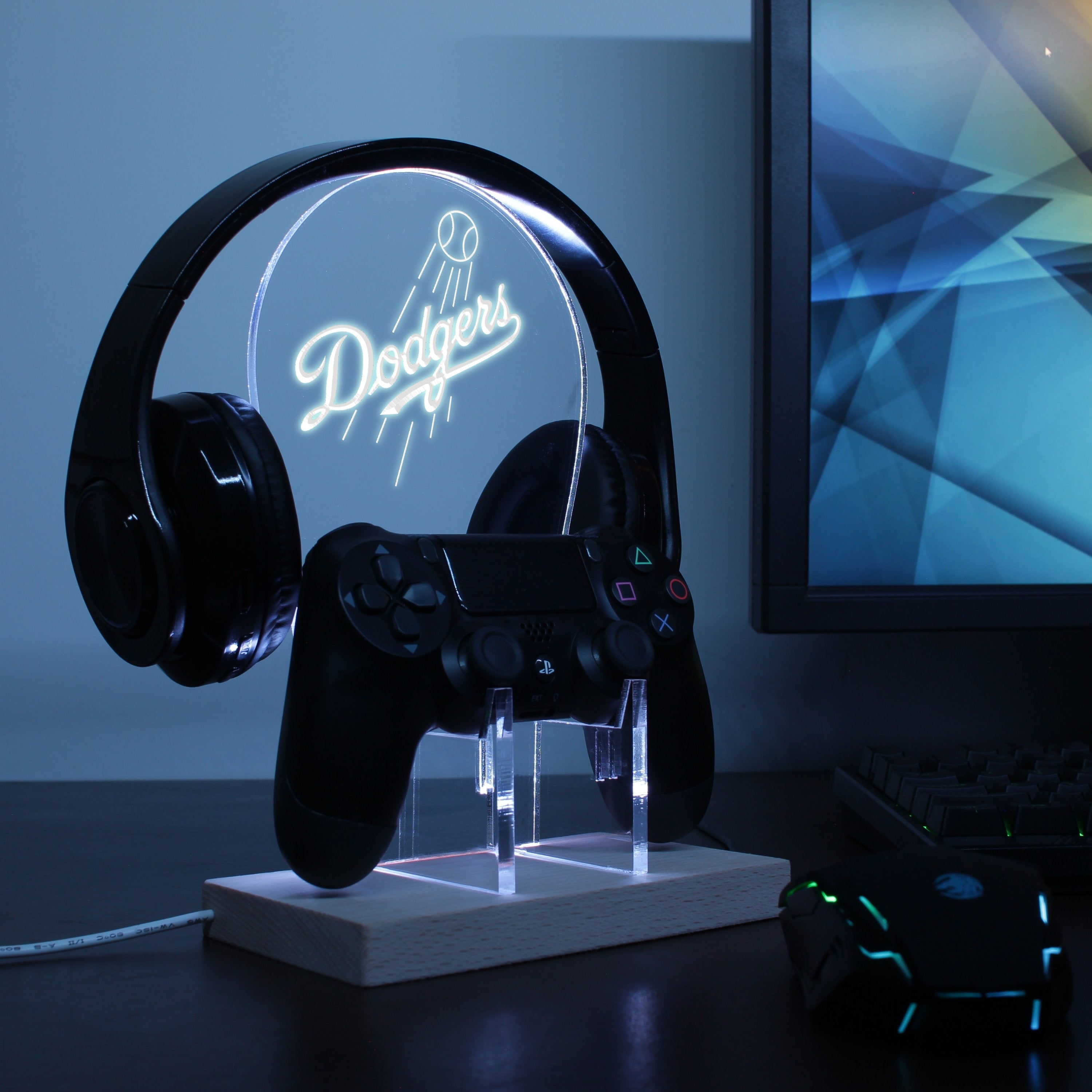 Los Angeles Dodgers LED Gaming Headset Controller Stand