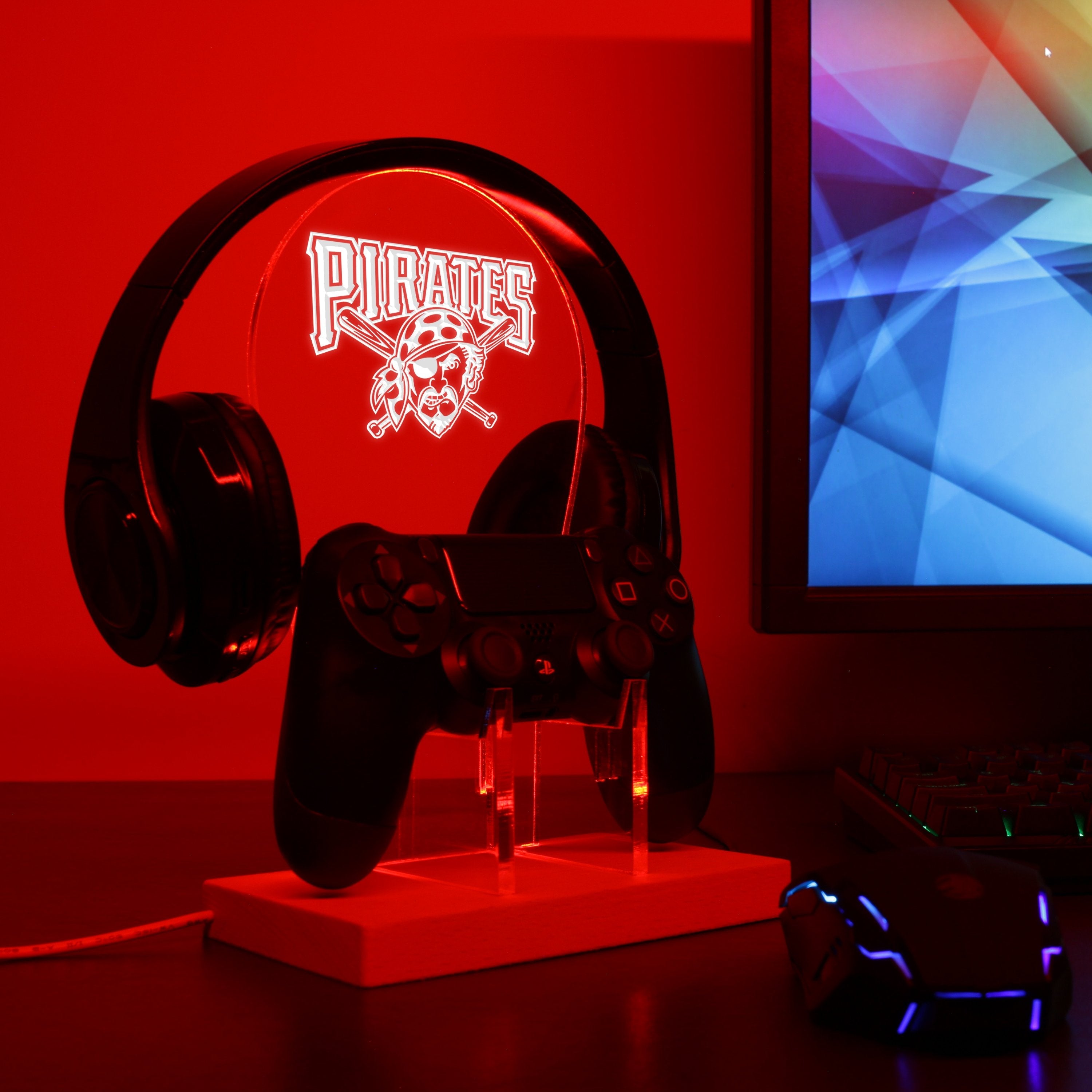 Pittsburgh Pirates LED Gaming Headset Controller Stand