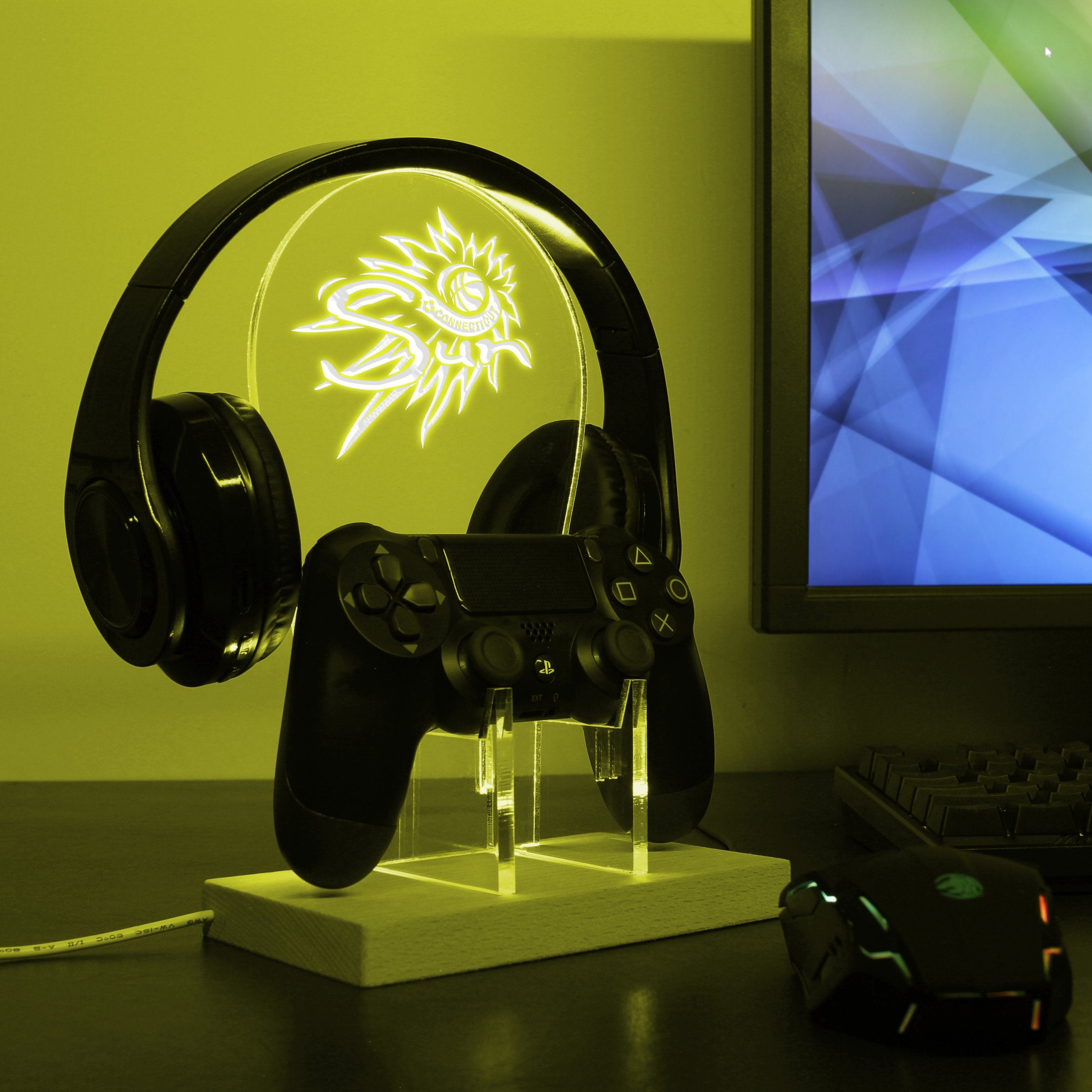 Connecticut Sun LED Gaming Headset Controller Stand