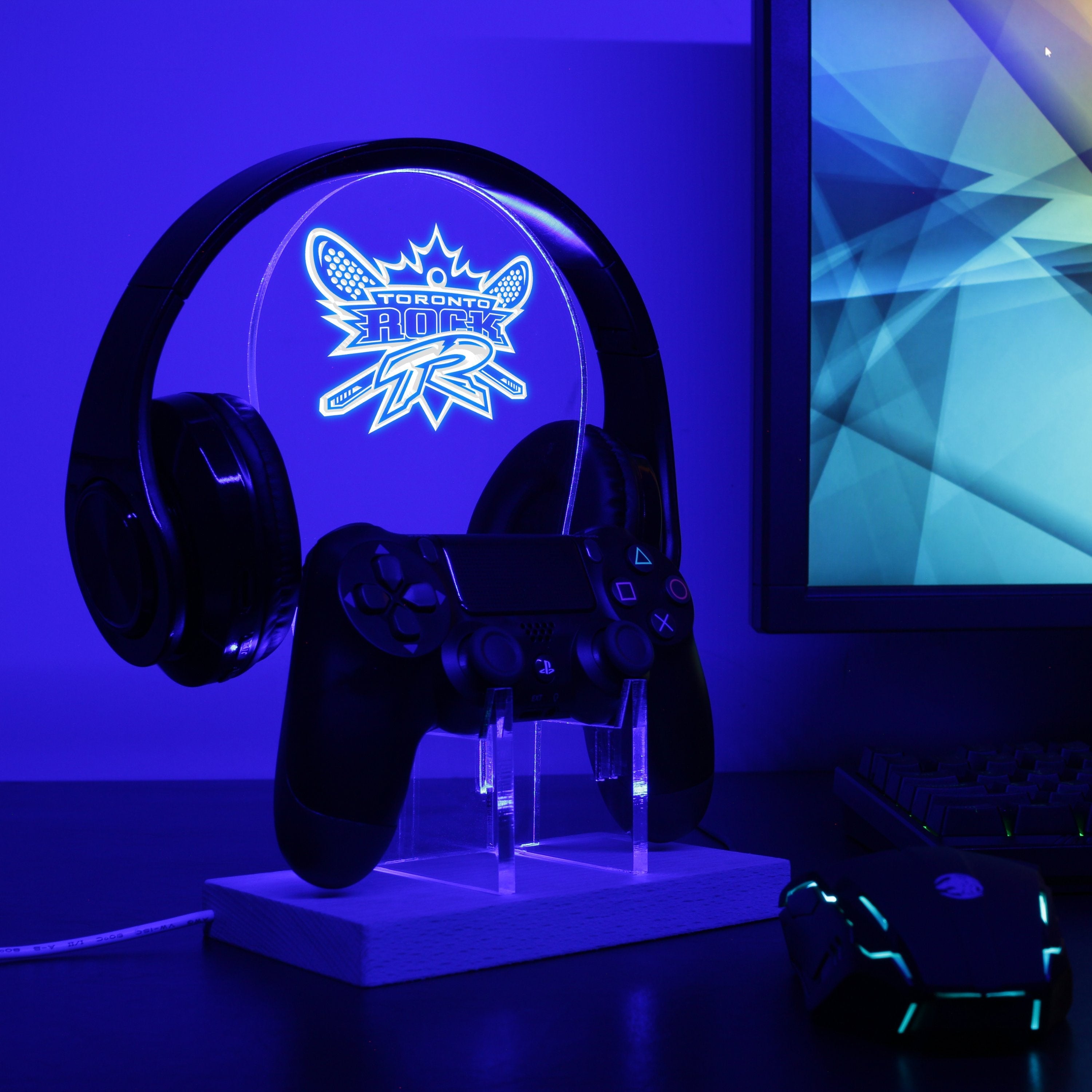 Toronto Rock LED Gaming Headset Controller Stand