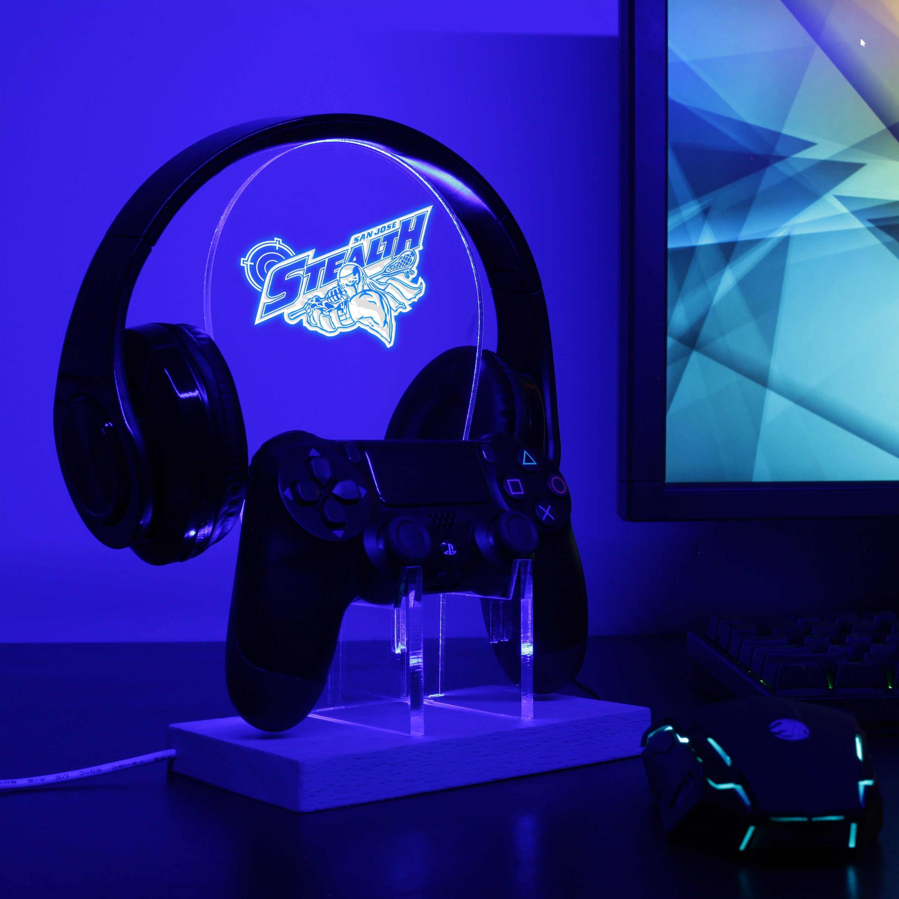 San Jose Stealth LED Gaming Headset Controller Stand