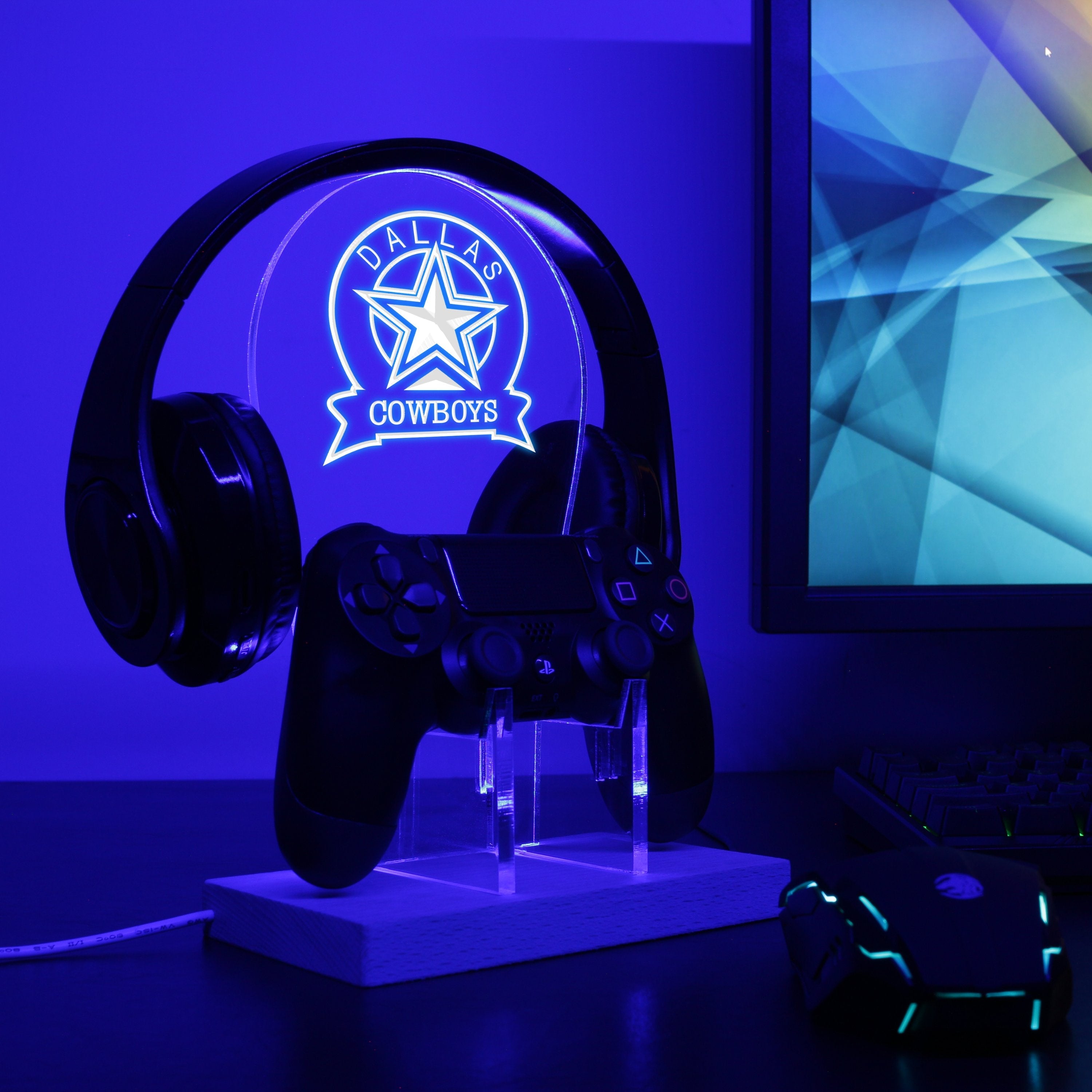 Dallas Cowboys NFL LED Gaming Headset Controller Stand