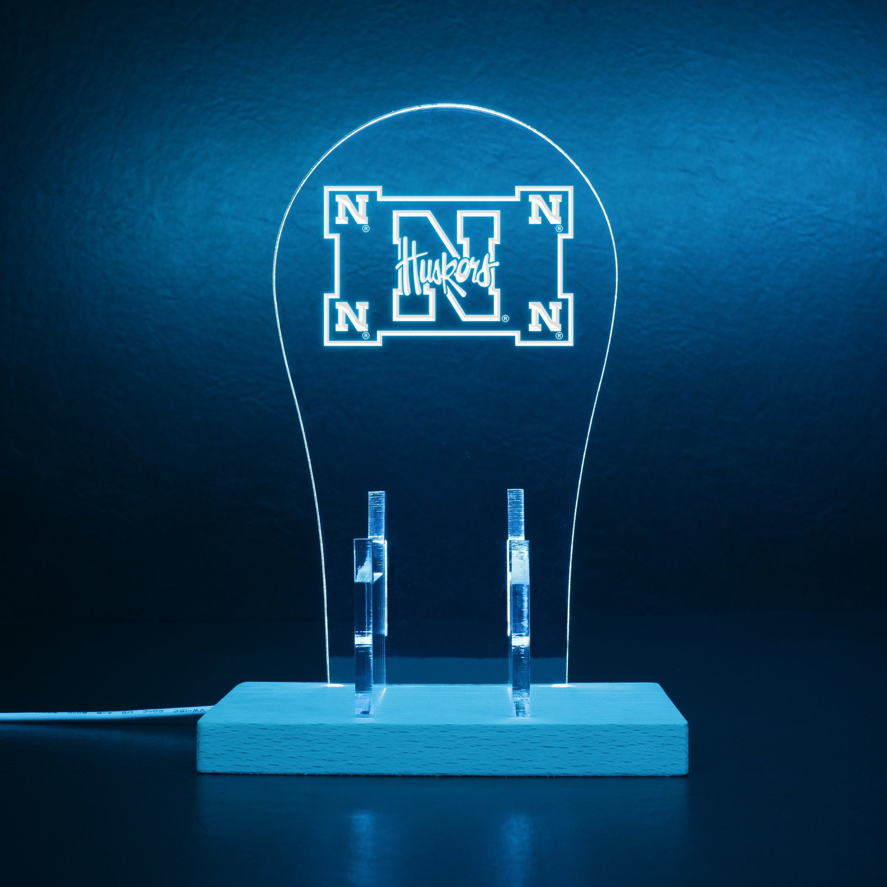 University Nebraska Husker LED Gaming Headset Controller Stand