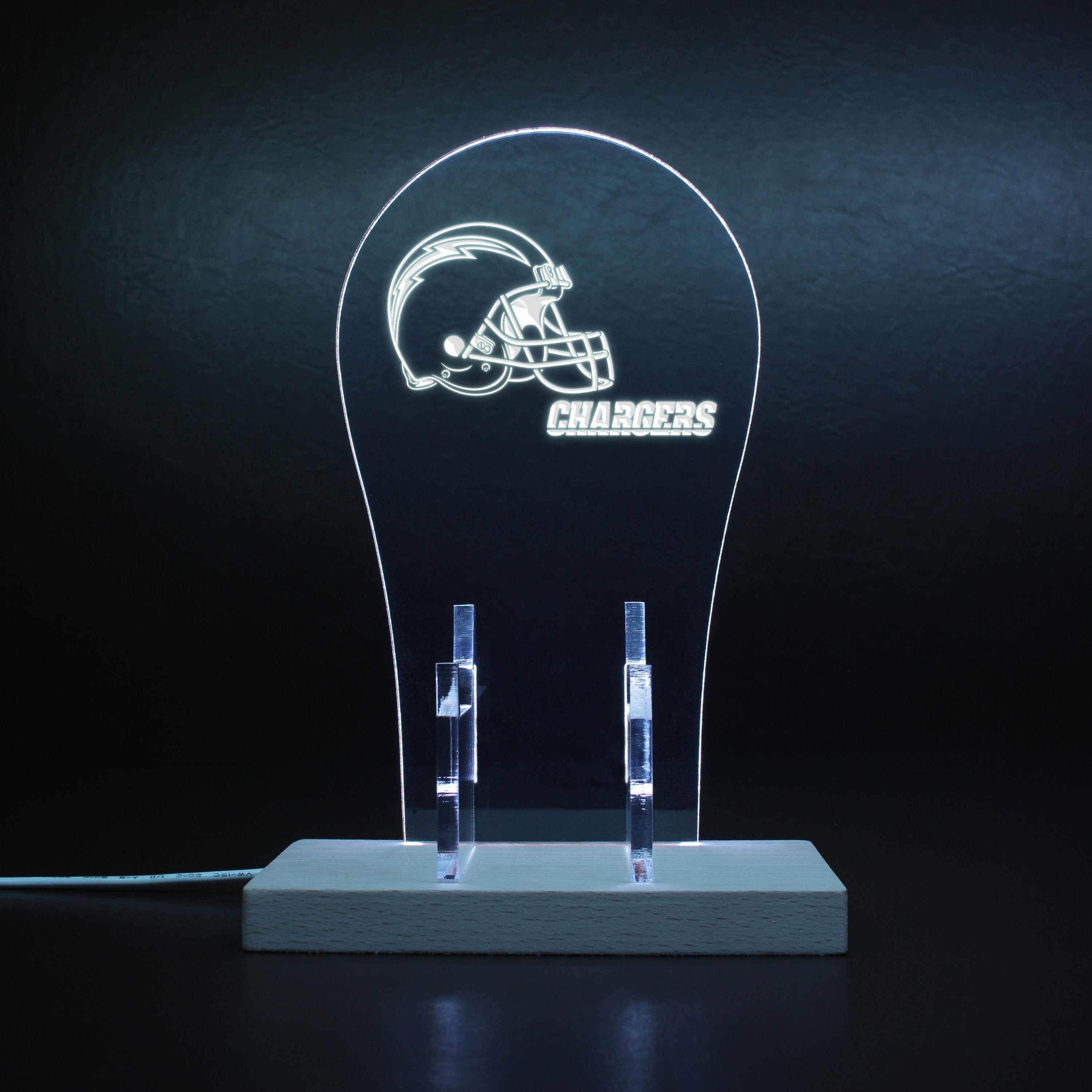 Los Angeles Chargers Helmet LED Gaming Headset Controller Stand