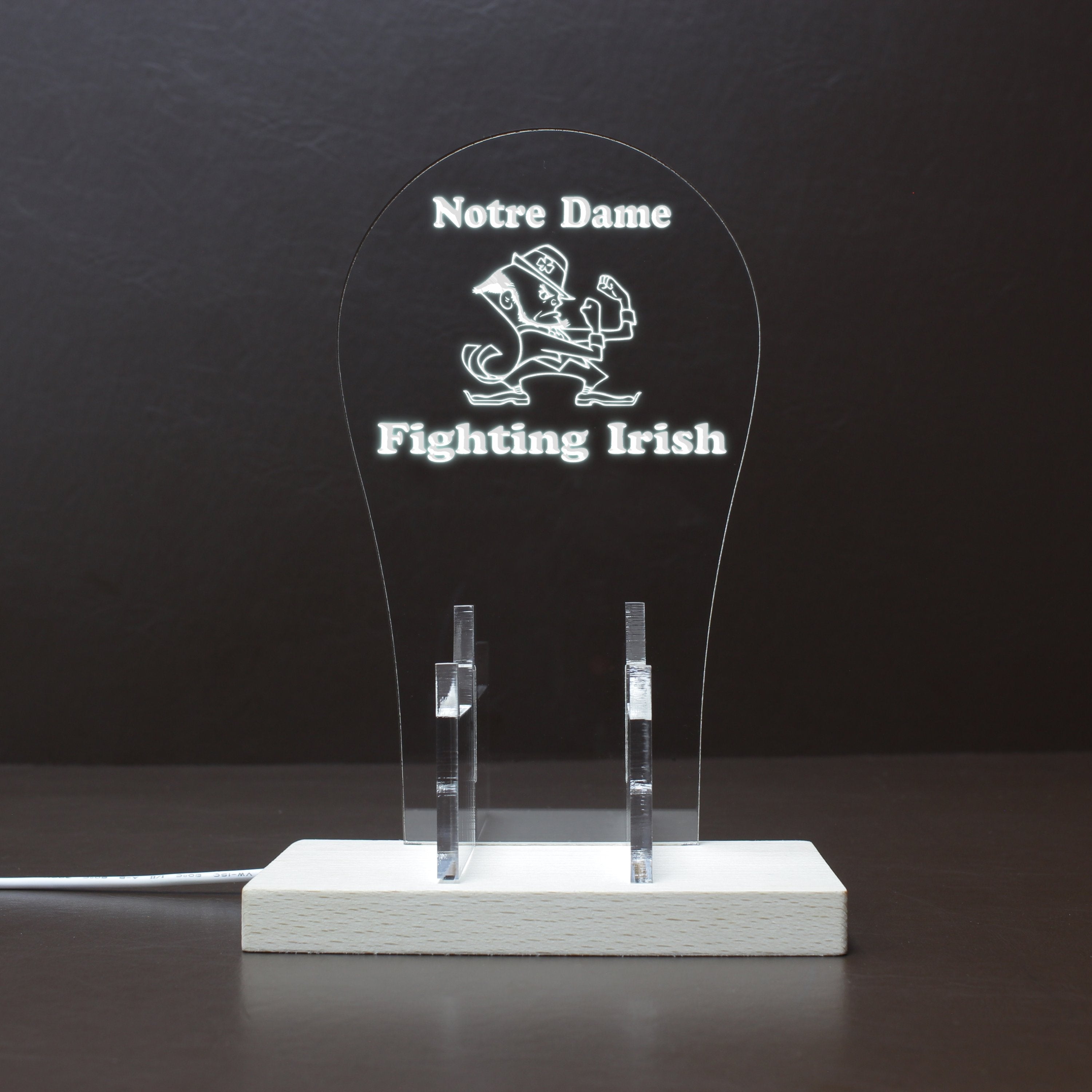 Notre Dame Fighting Irish Football LED Gaming Headset Controller Stand