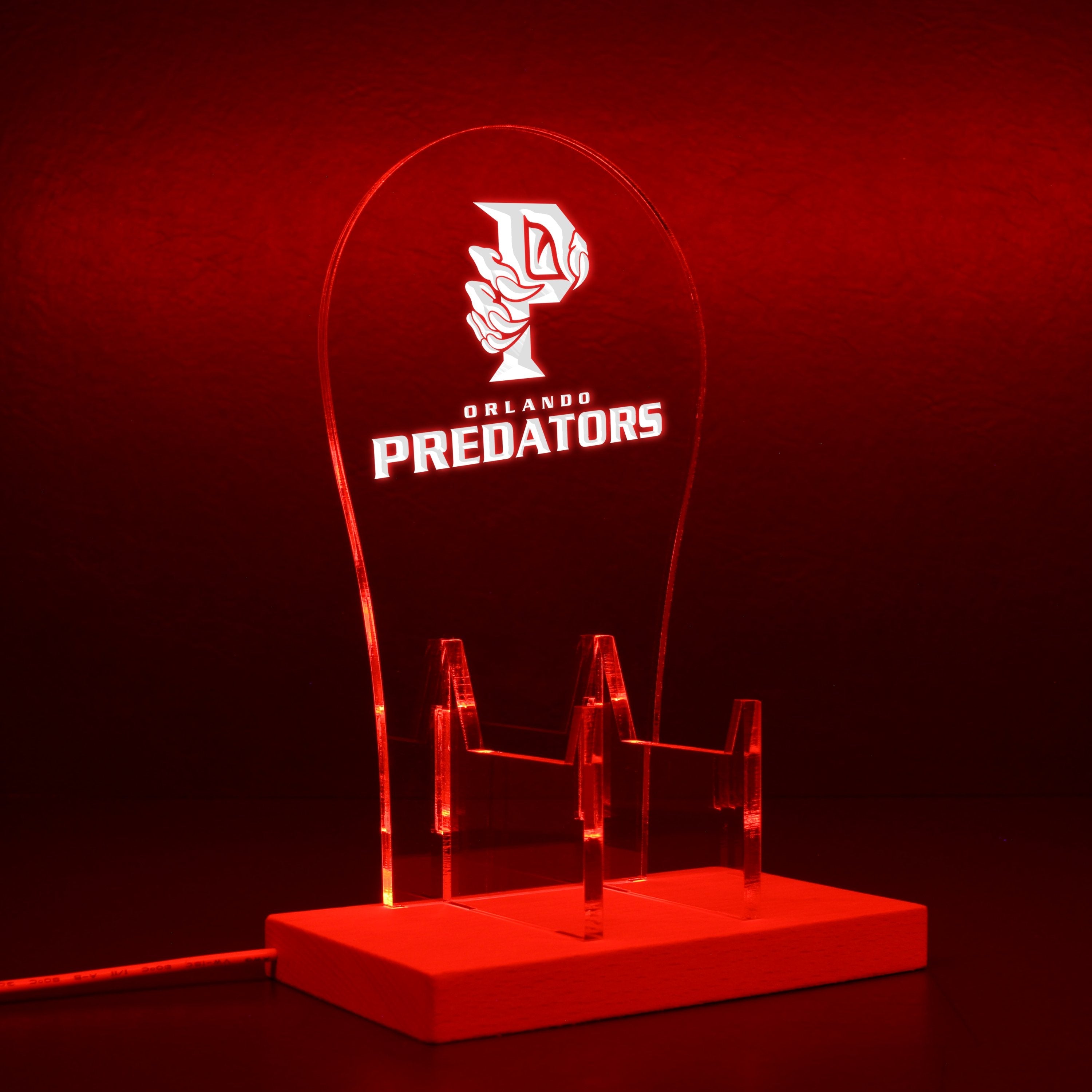 Orlando Predators LED Gaming Headset Controller Stand | PRO LED SIGN