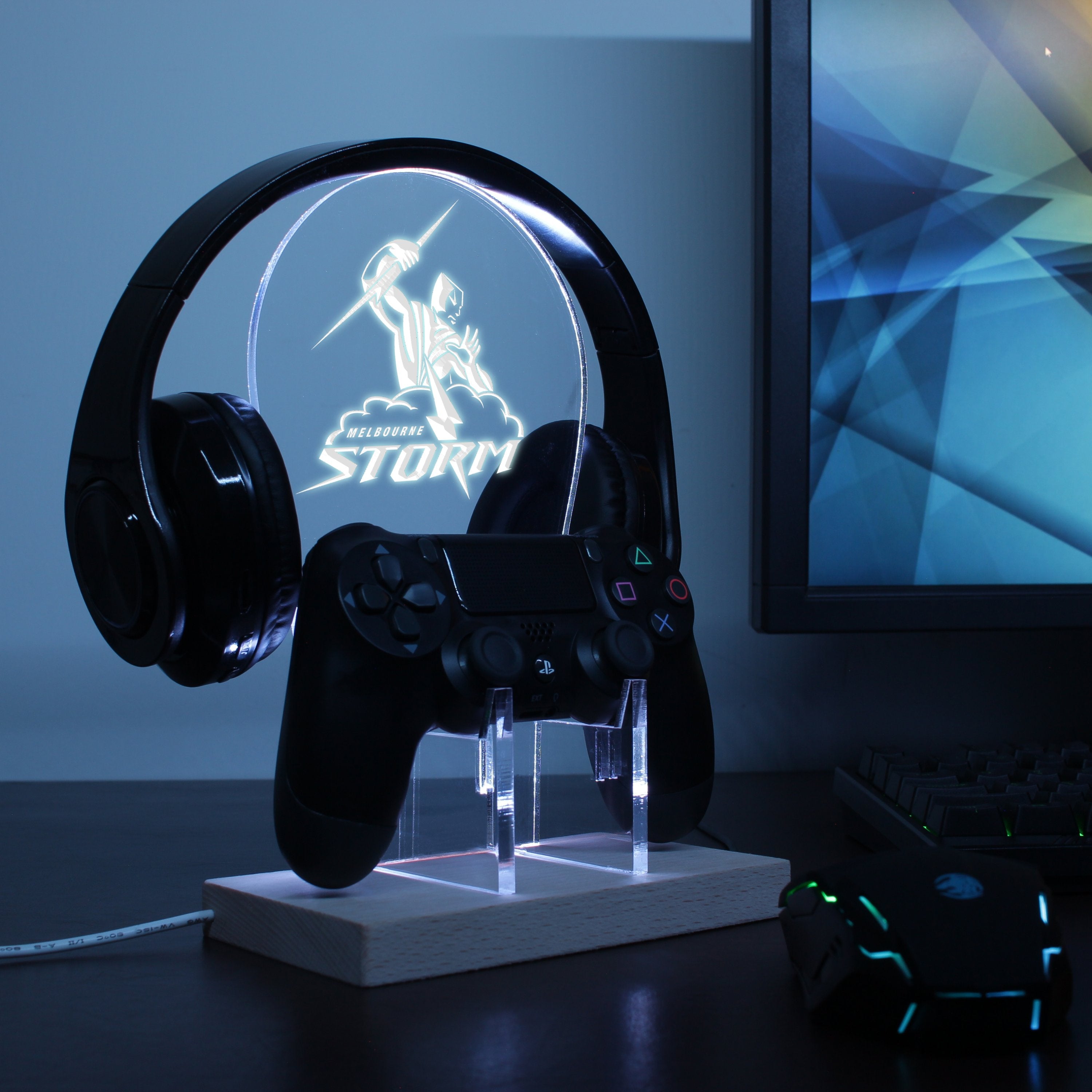 Melbourne Storm LED Gaming Headset Controller Stand