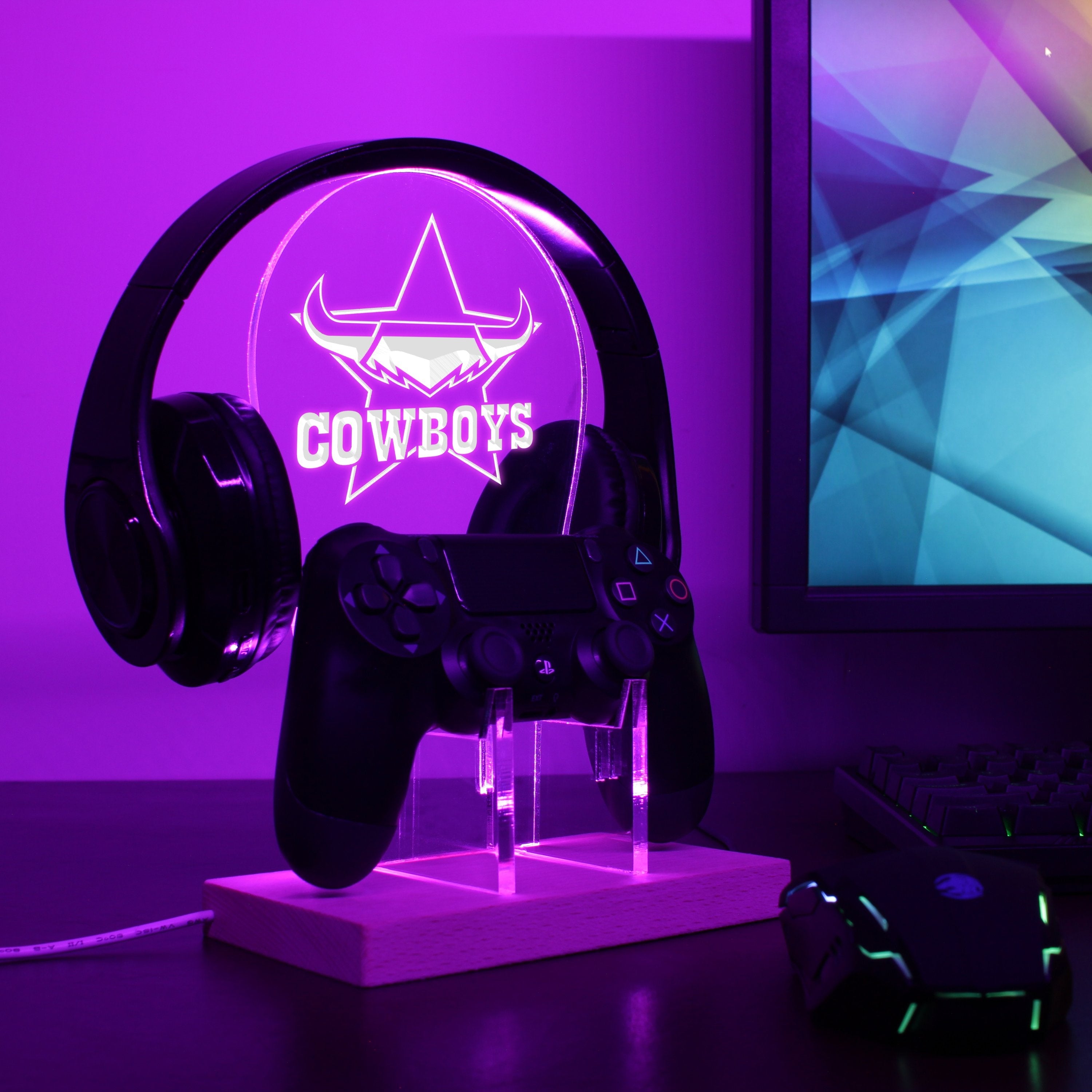 North Queensland Cowboys LED Gaming Headset Controller Stand