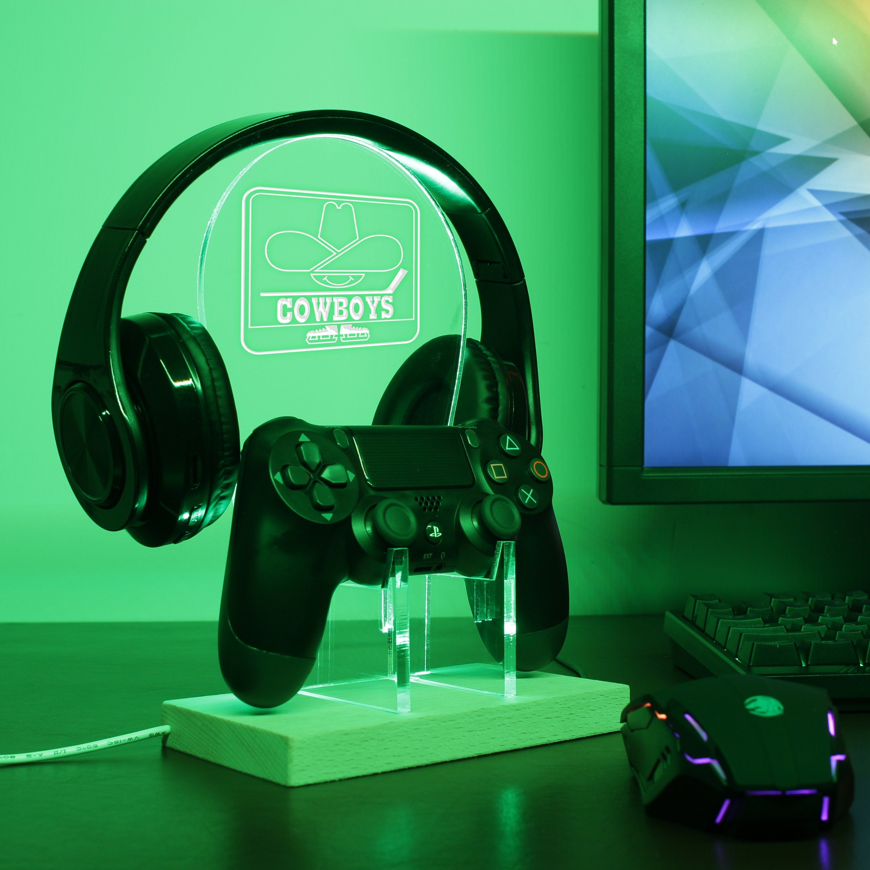 Calgary Cowboys LED Gaming Headset Controller Stand