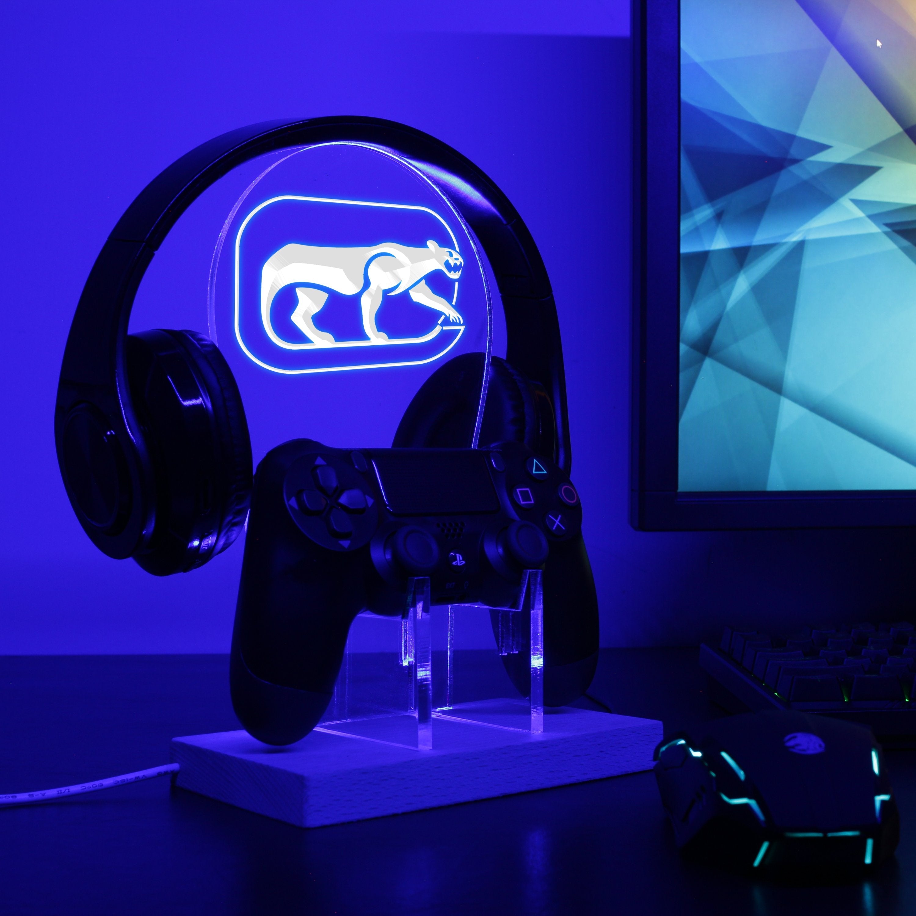 Chicago Cougars LED Gaming Headset Controller Stand