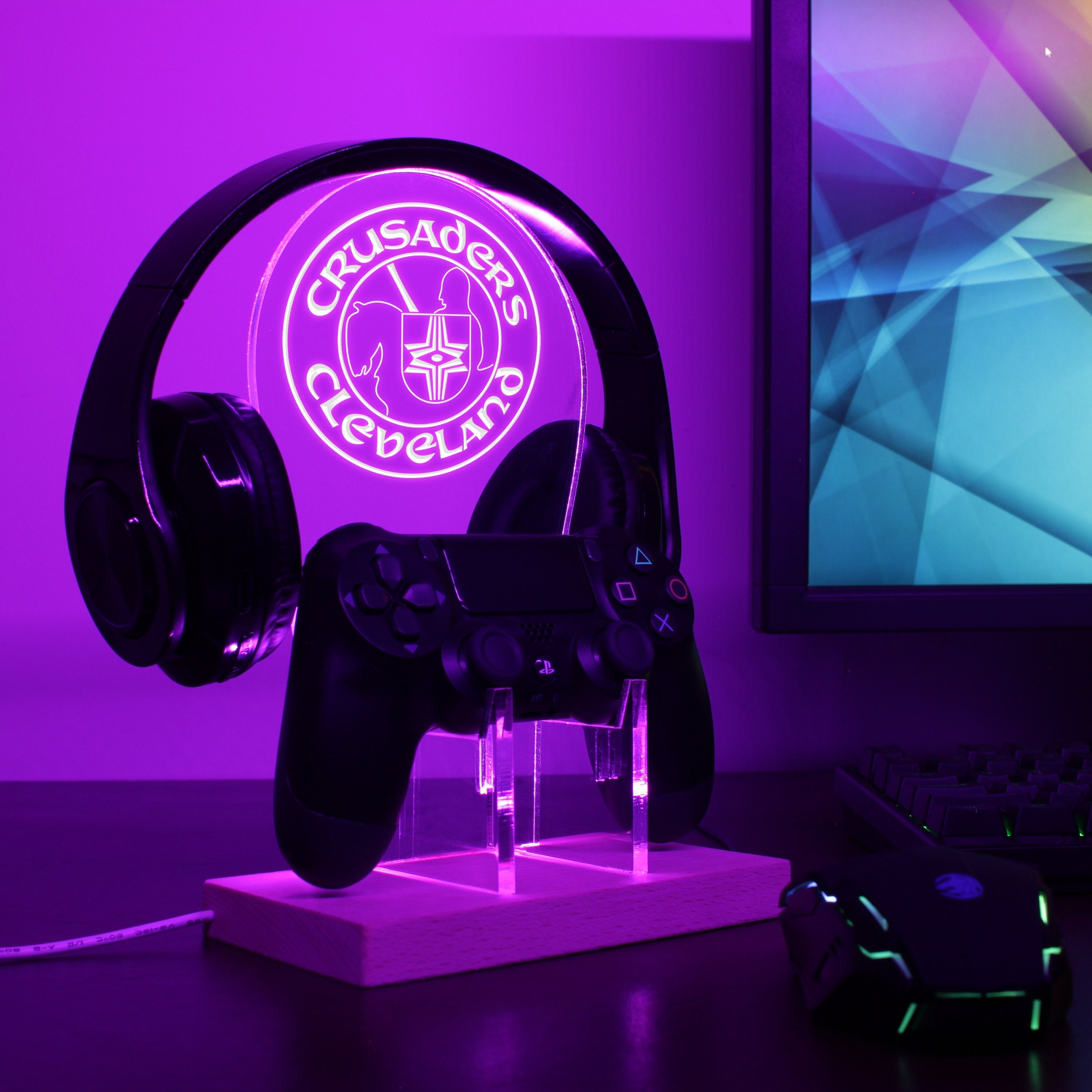 Cleveland Crusaders LED Gaming Headset Controller Stand