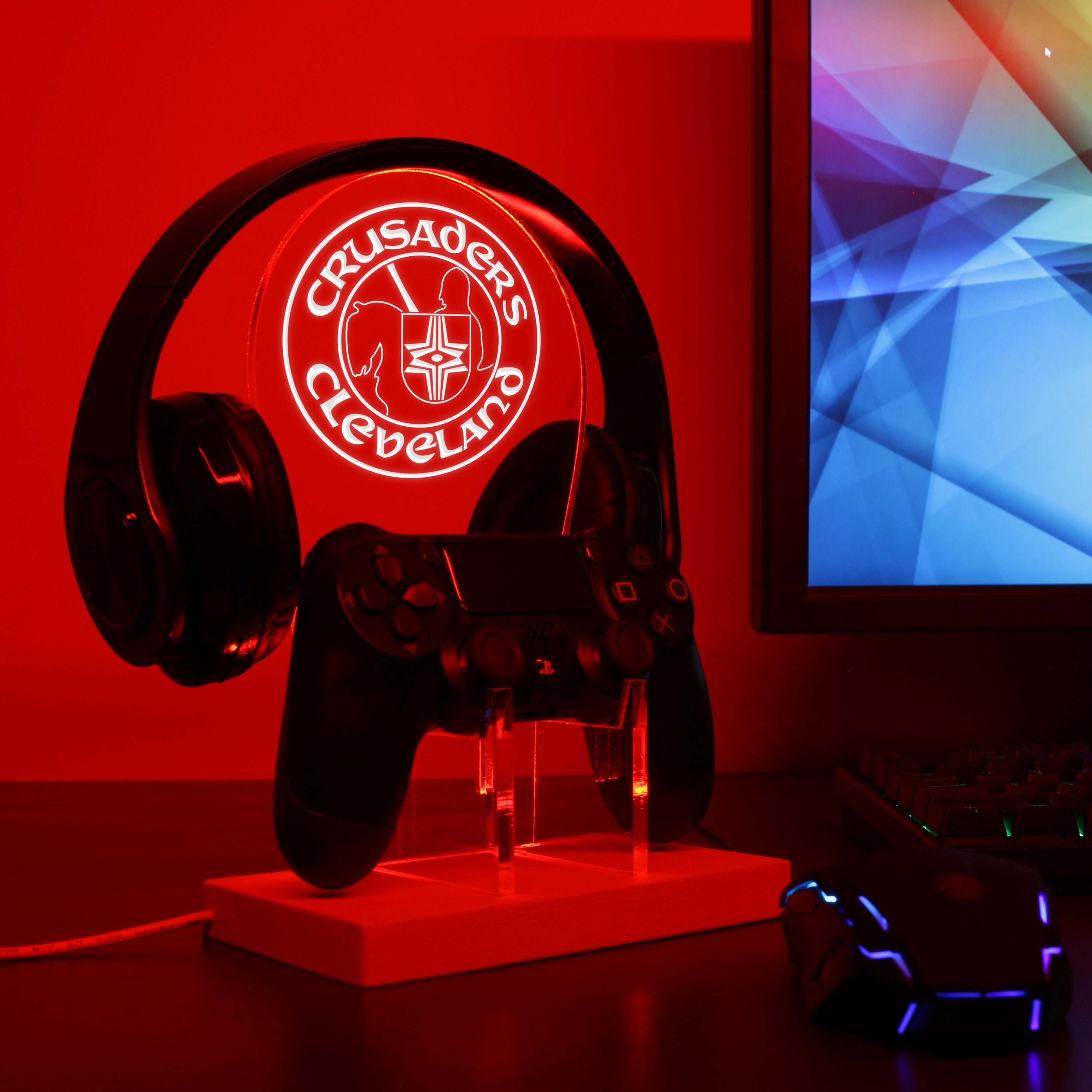 Cleveland Crusaders LED Gaming Headset Controller Stand