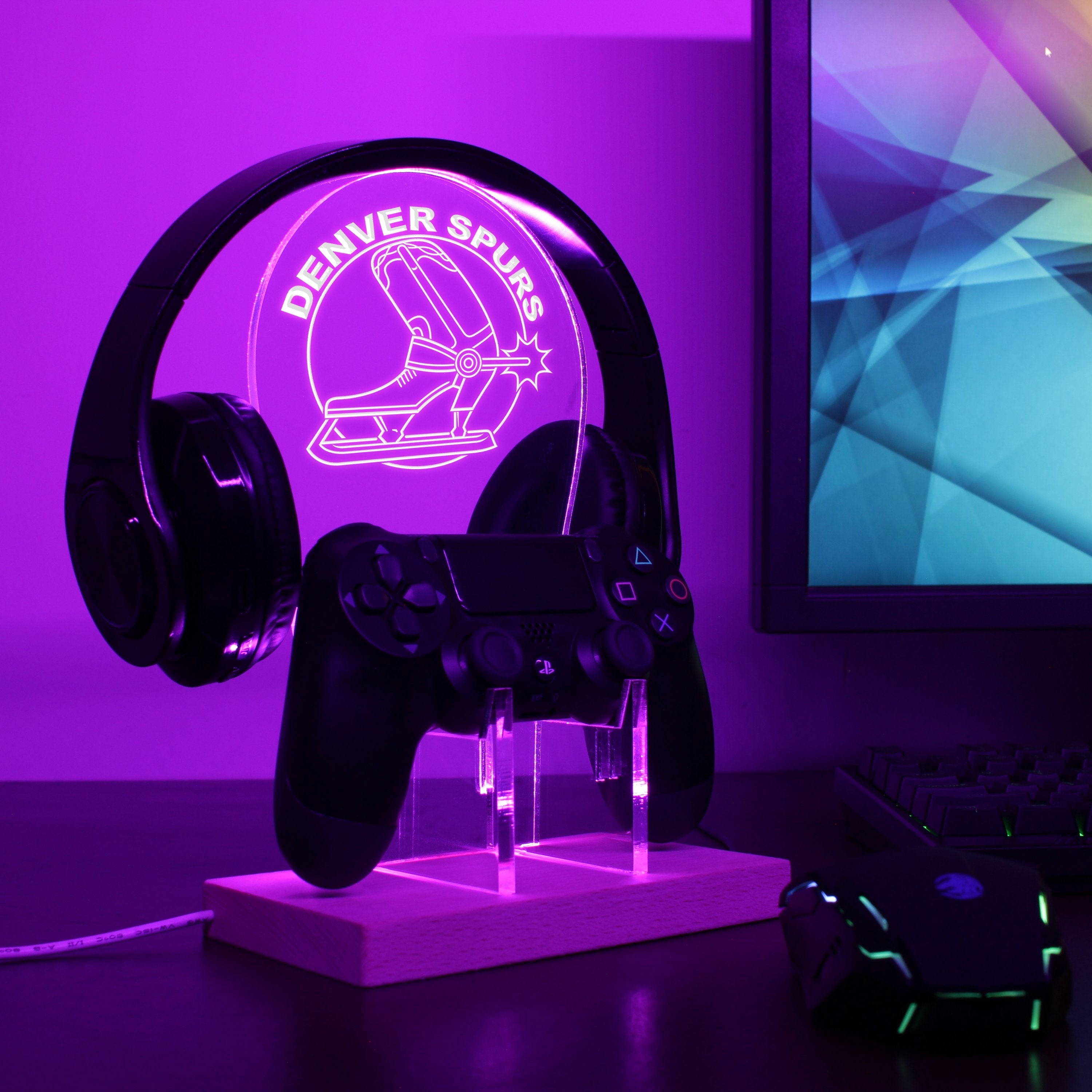 Denver Spurs LED Gaming Headset Controller Stand