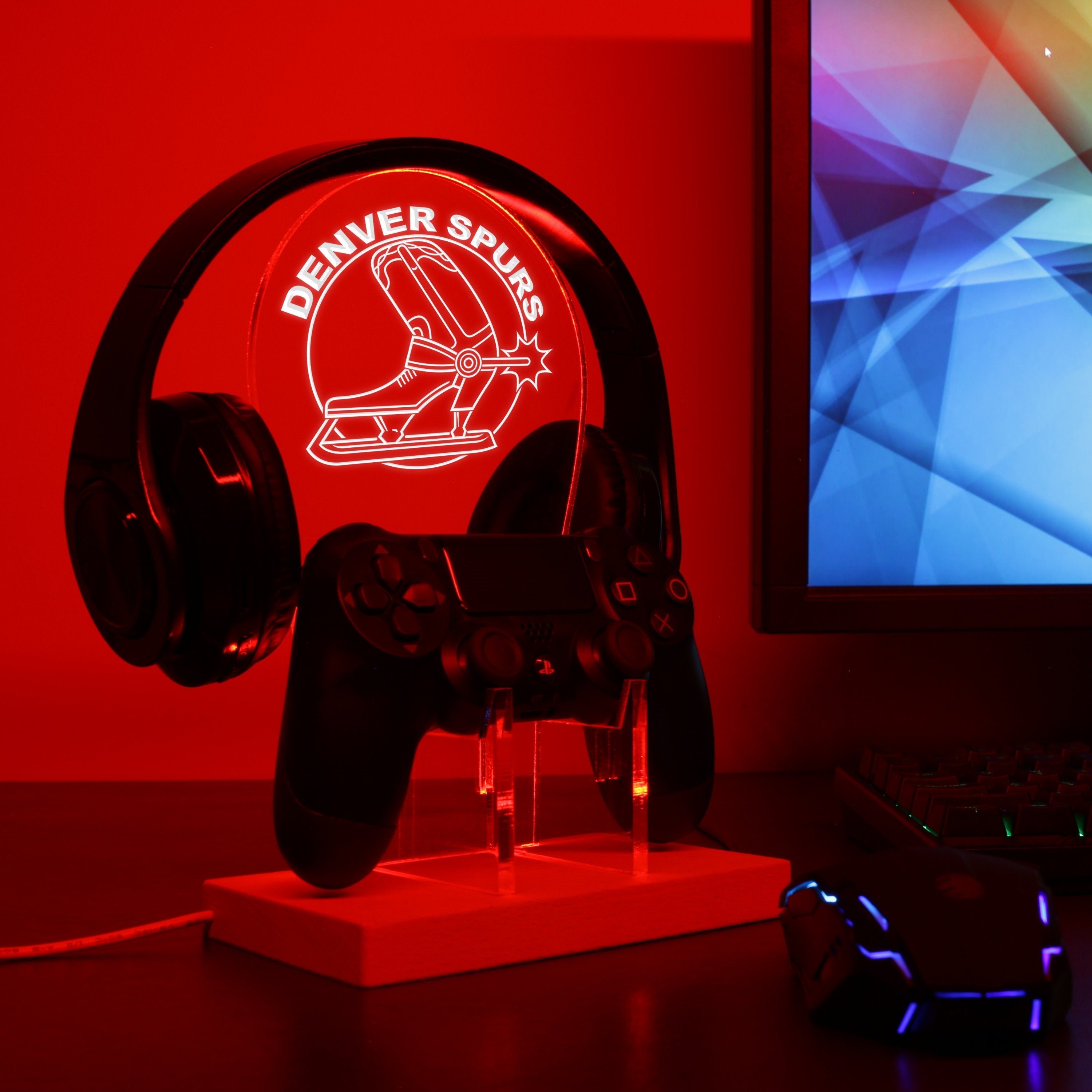 Denver Spurs LED Gaming Headset Controller Stand