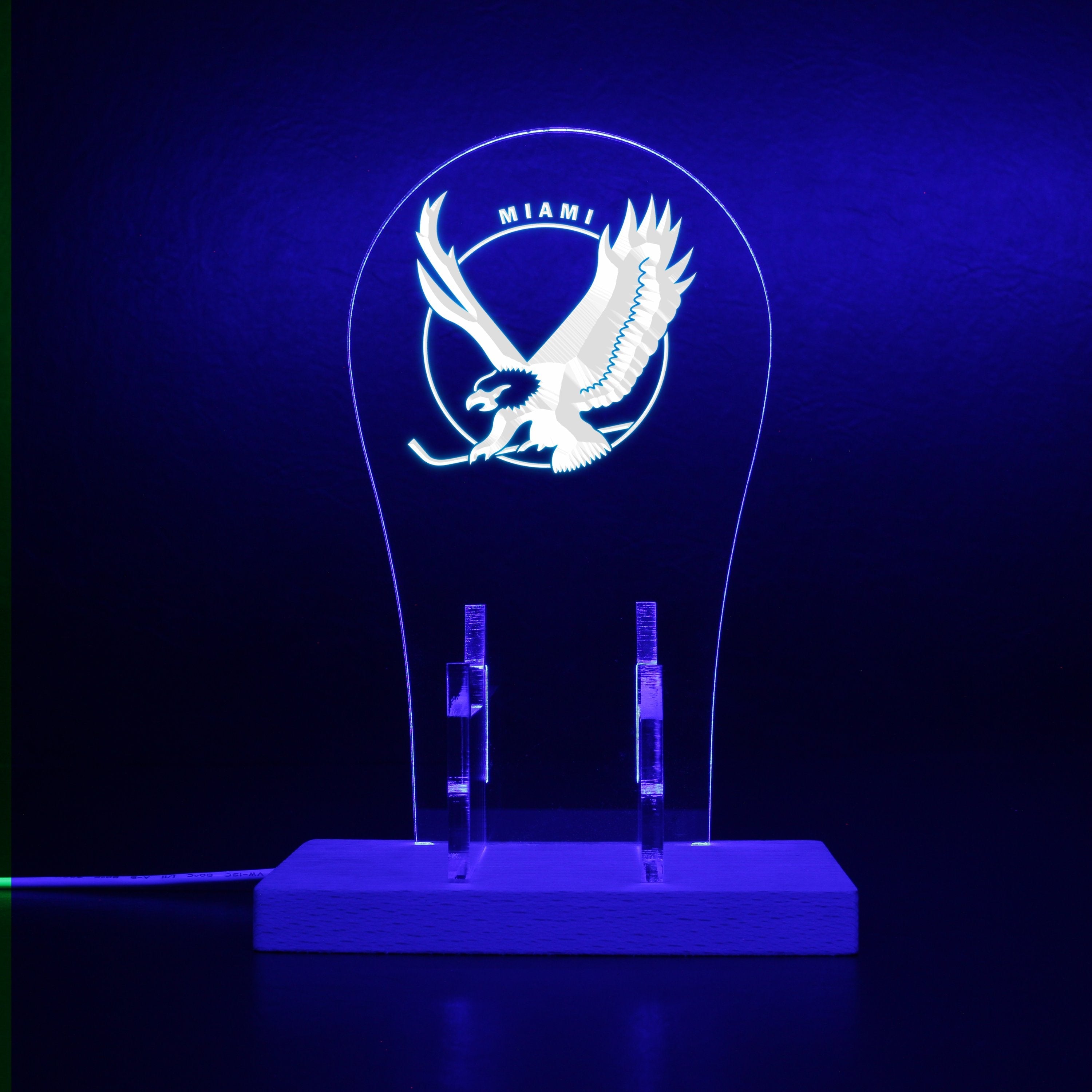 Miami Screaming Eagles LED Gaming Headset Controller Stand