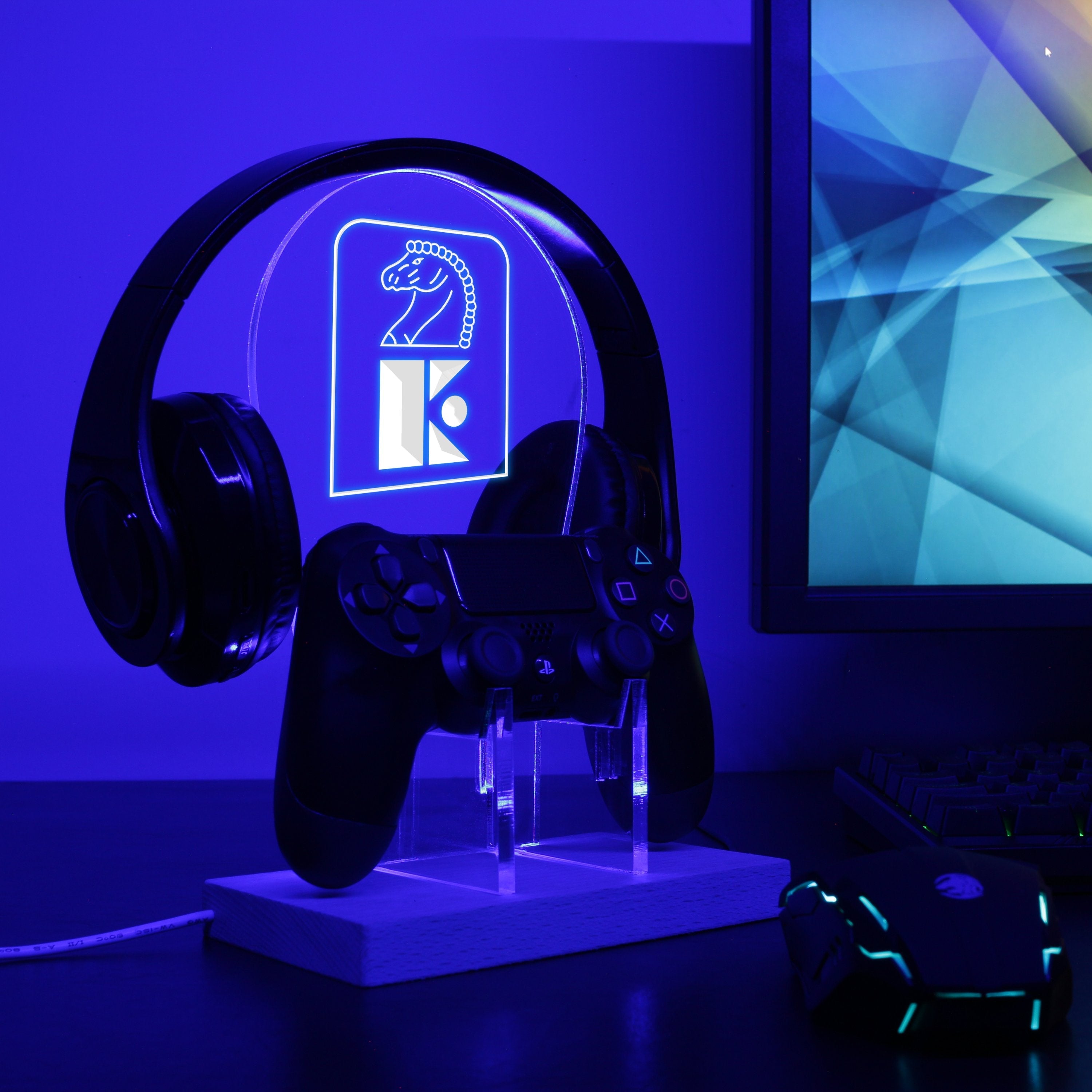 Jersey Knights LED Gaming Headset Controller Stand