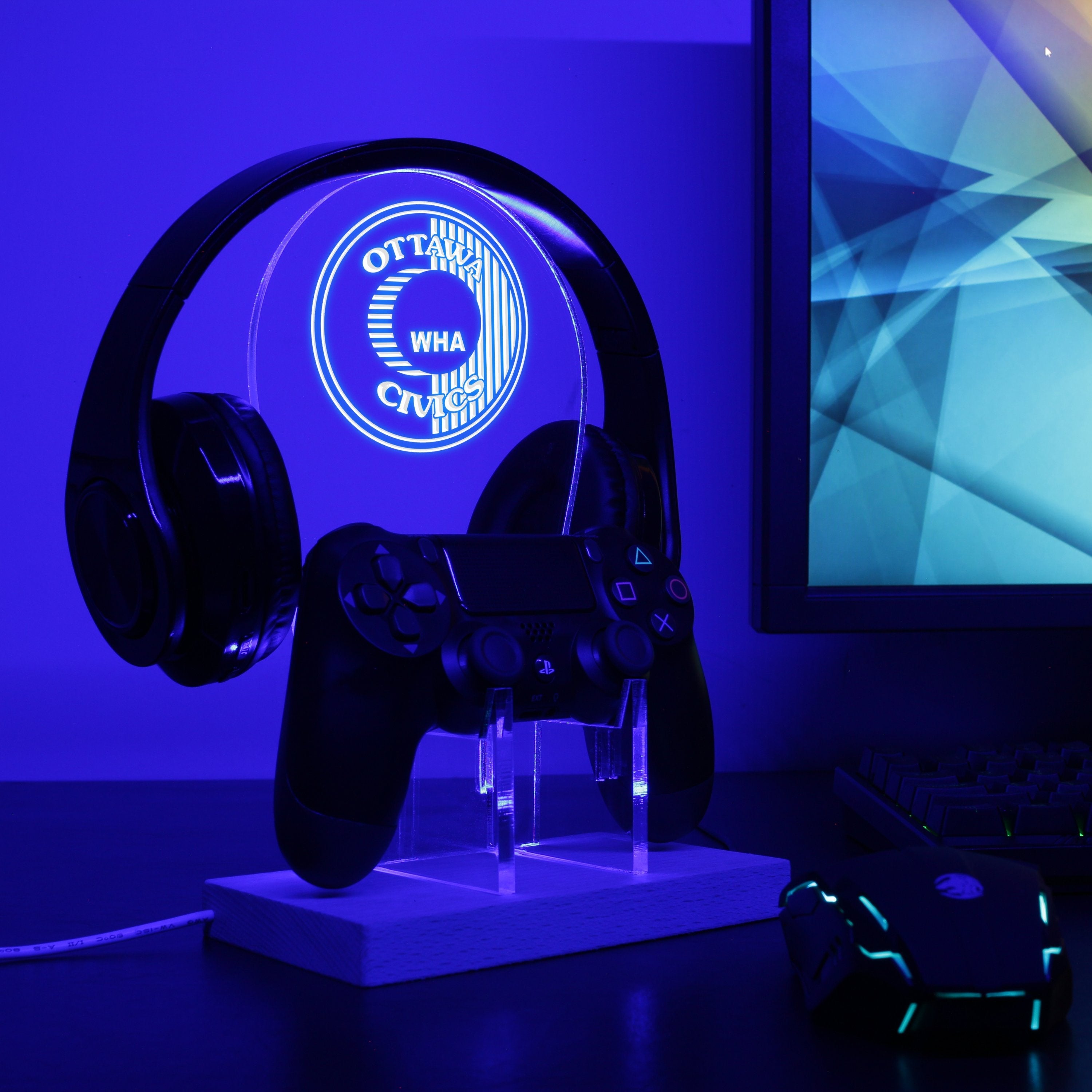 The Ottawa Civics LED Gaming Headset Controller Stand