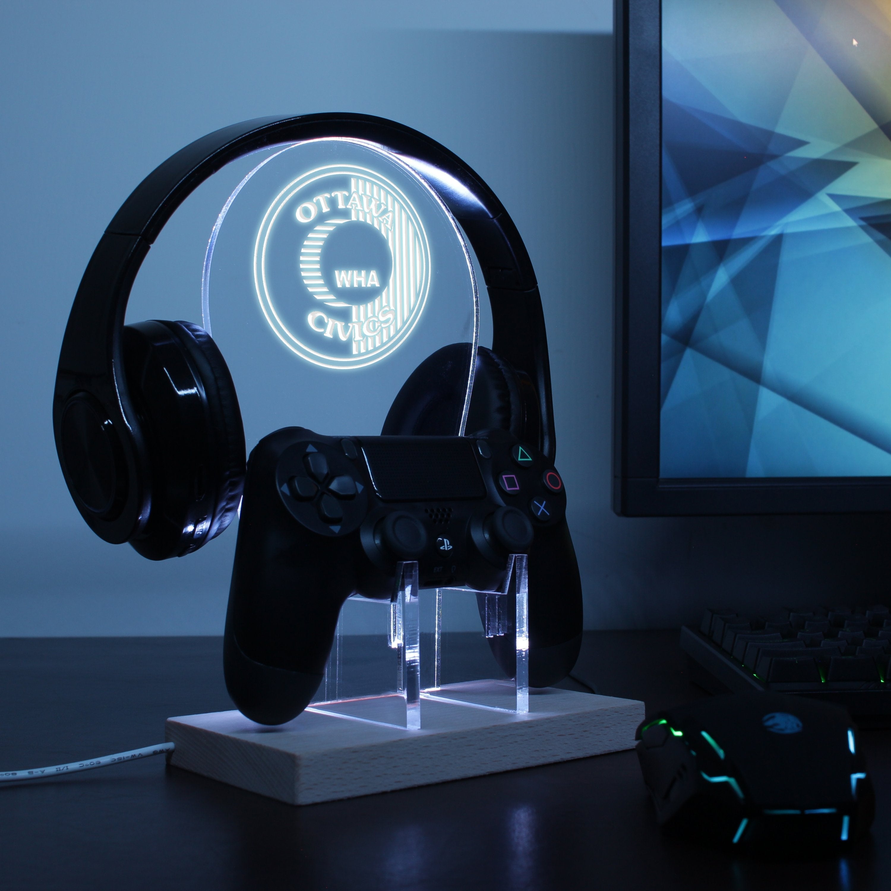 The Ottawa Civics LED Gaming Headset Controller Stand