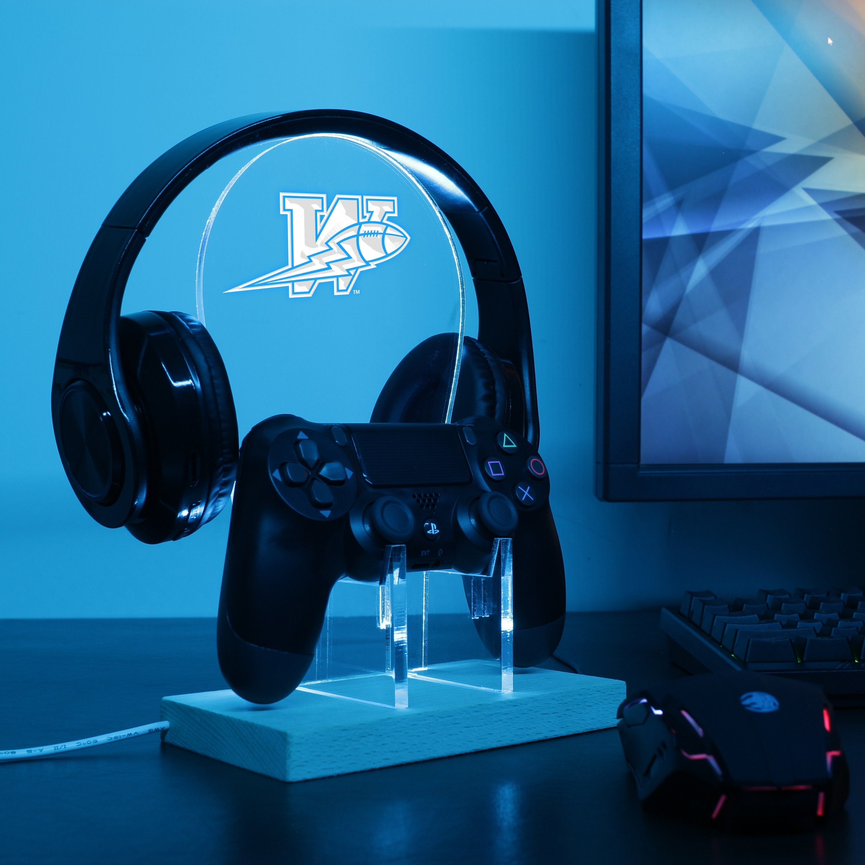 Winnipeg Blue Bombers LED Gaming Headset Controller Stand