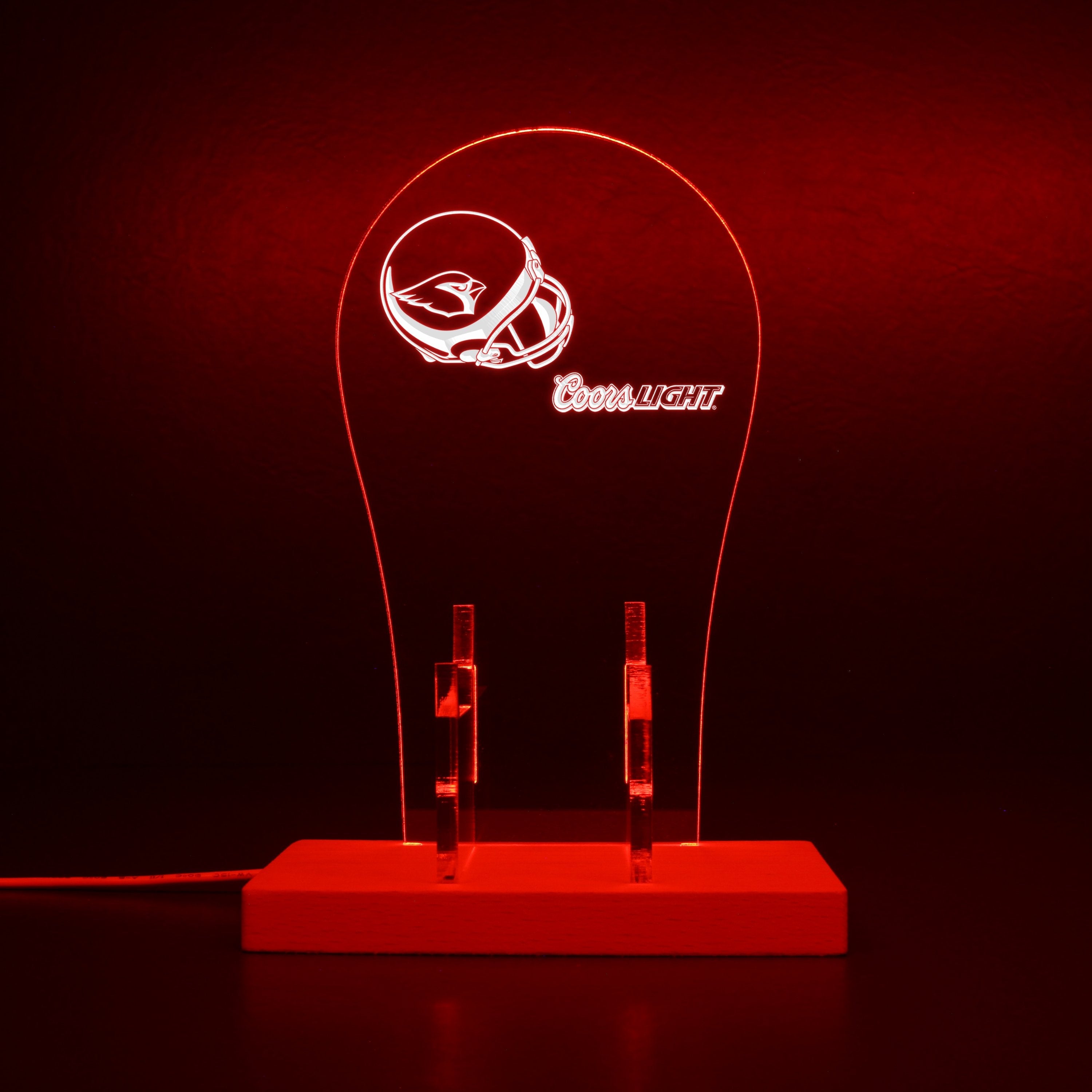 Arizona Cardinals Helmet Logo LED Gaming Headset Controller Stand