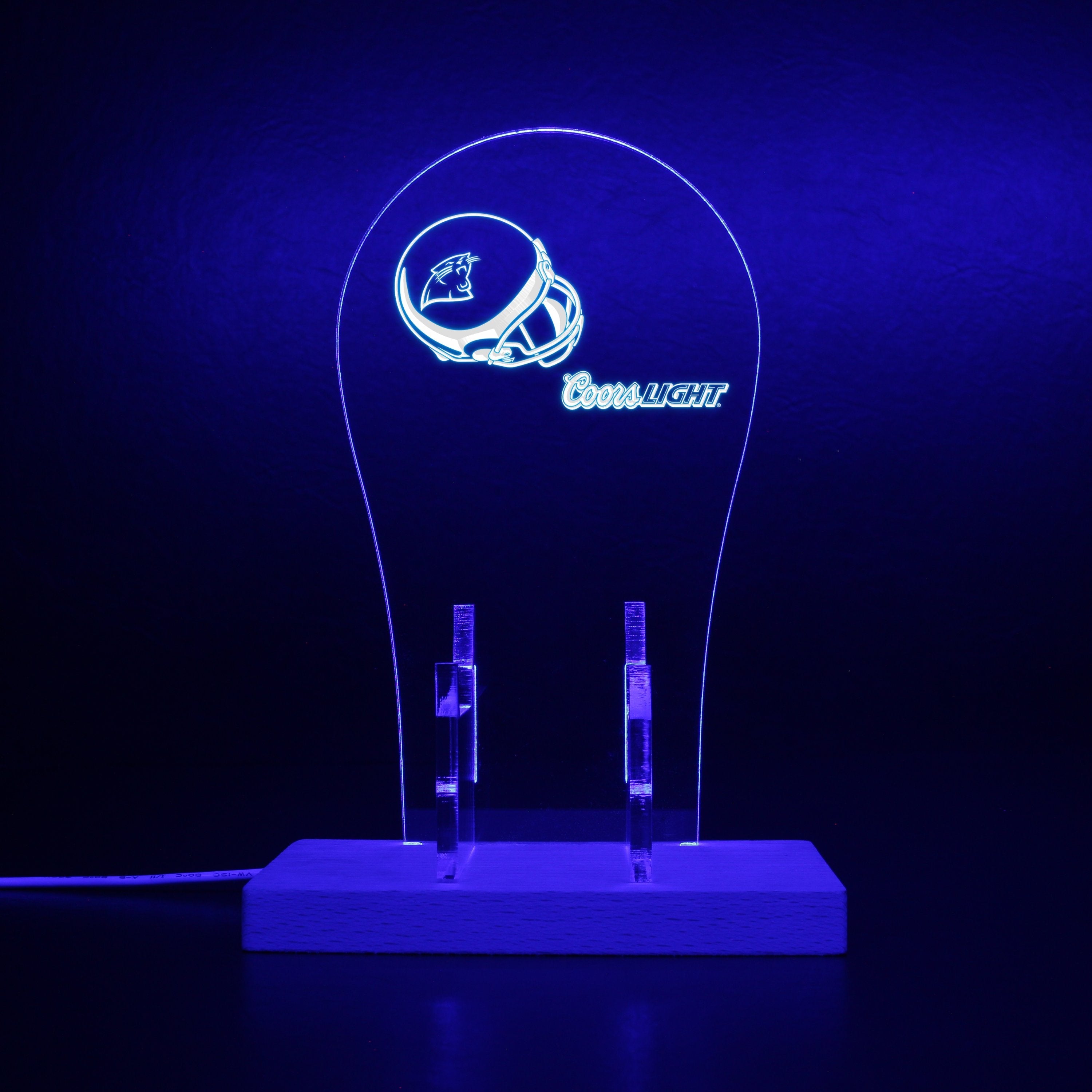 Carolina Panthers Helmet Logo LED Gaming Headset Controller Stand