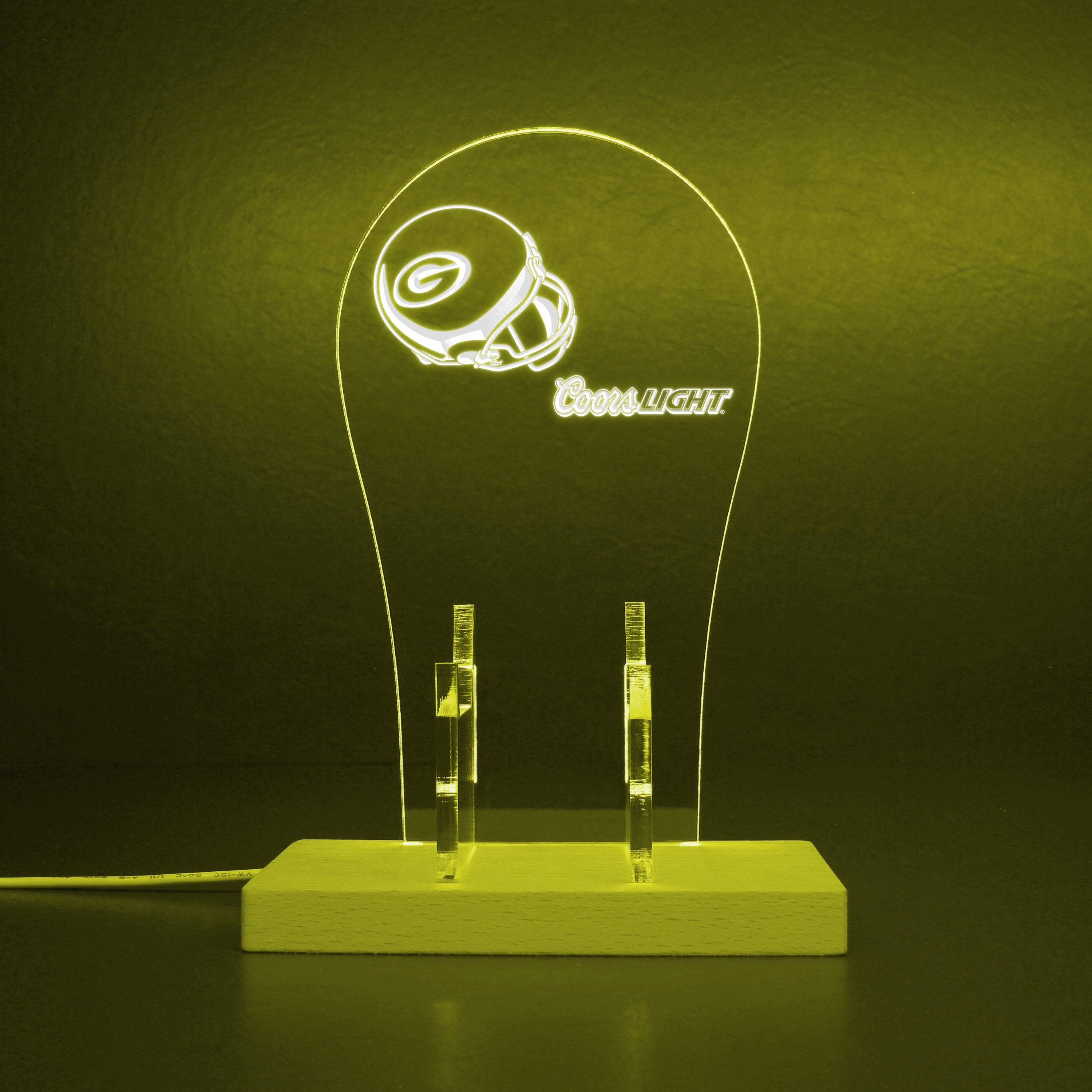 Green Bay Packers Helmet Logo LED Gaming Headset Controller Stand