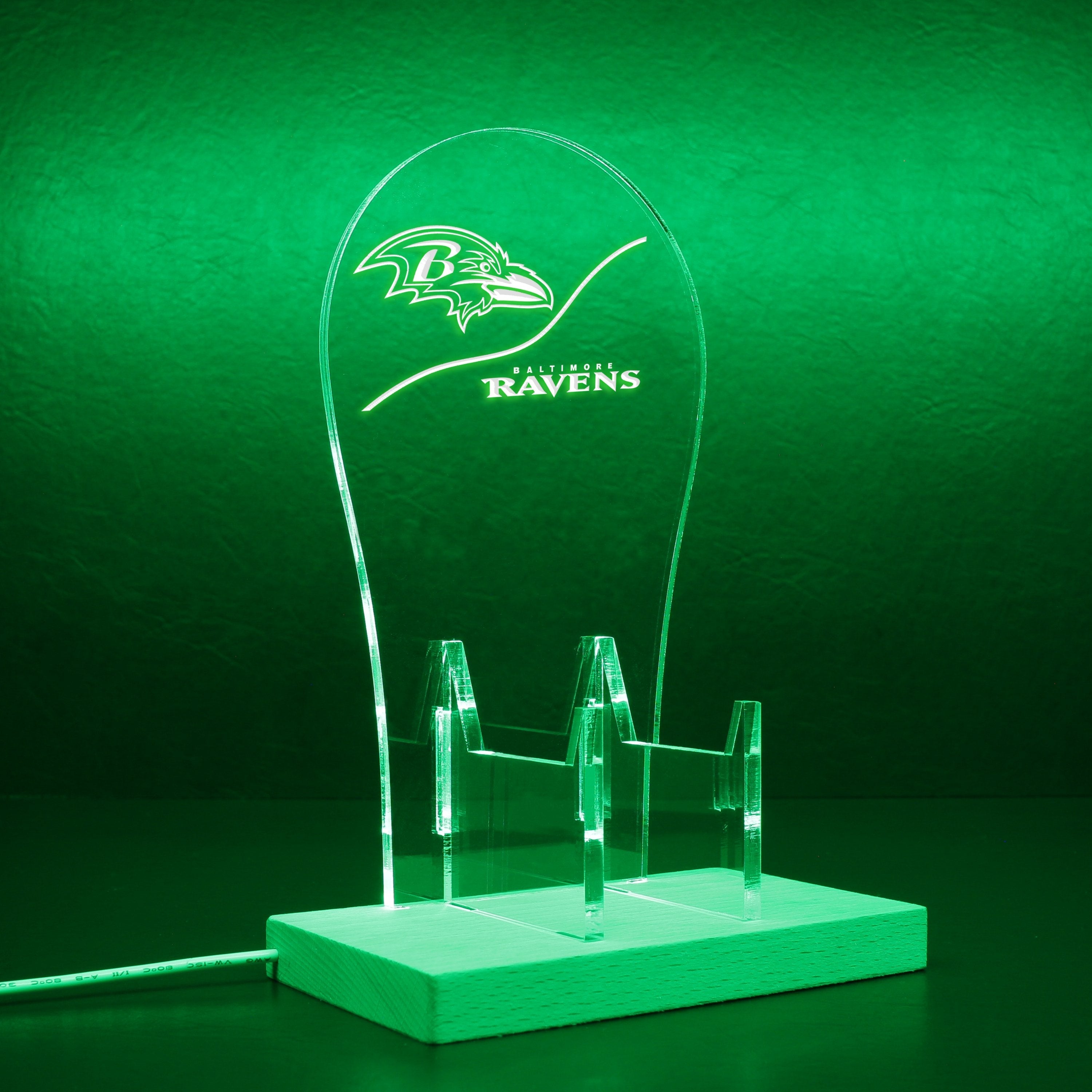 Baltimore Ravens NFL LED Gaming Headset Controller Stand