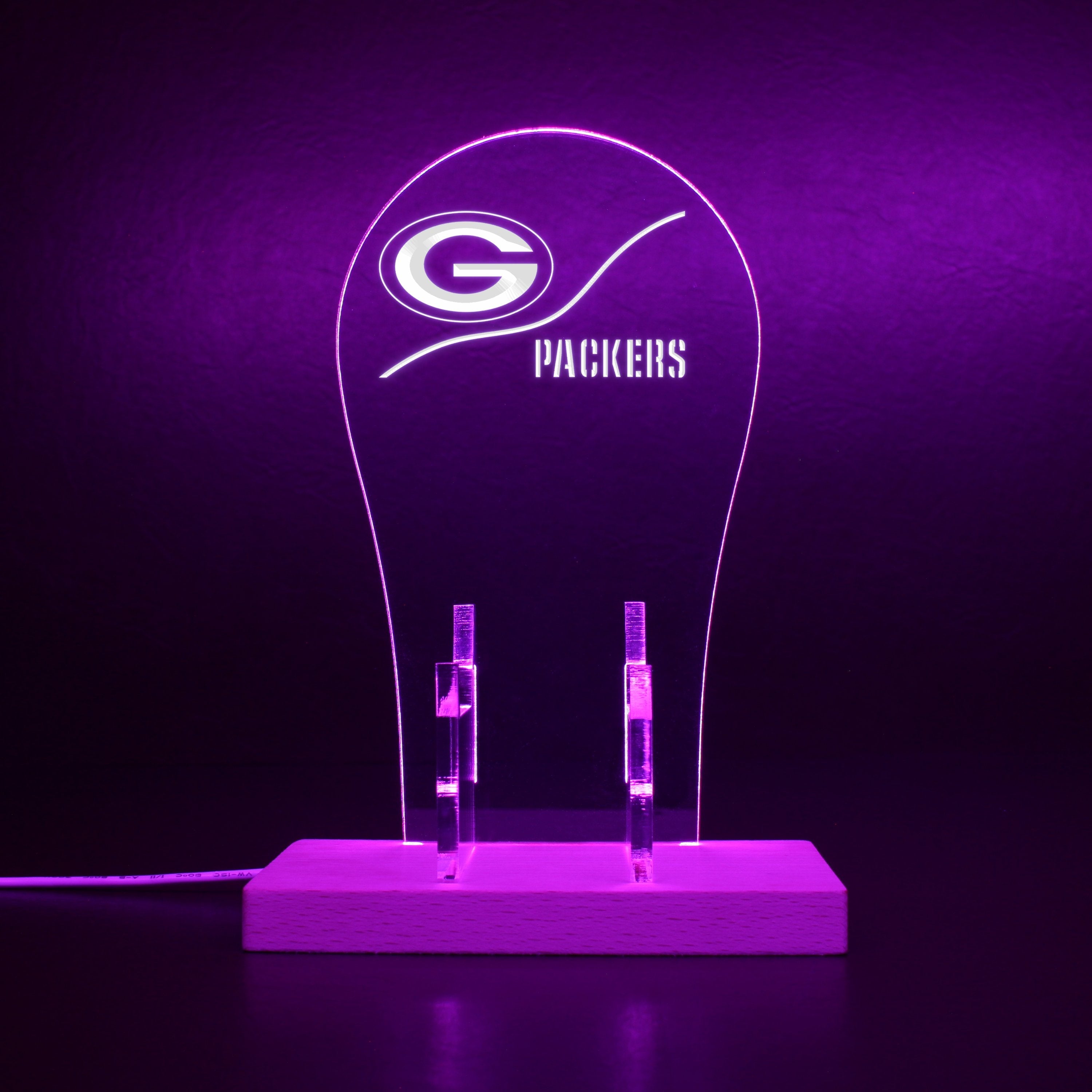 Green Bay Packers NFL LED Gaming Headset Controller Stand | PRO LED SIGN