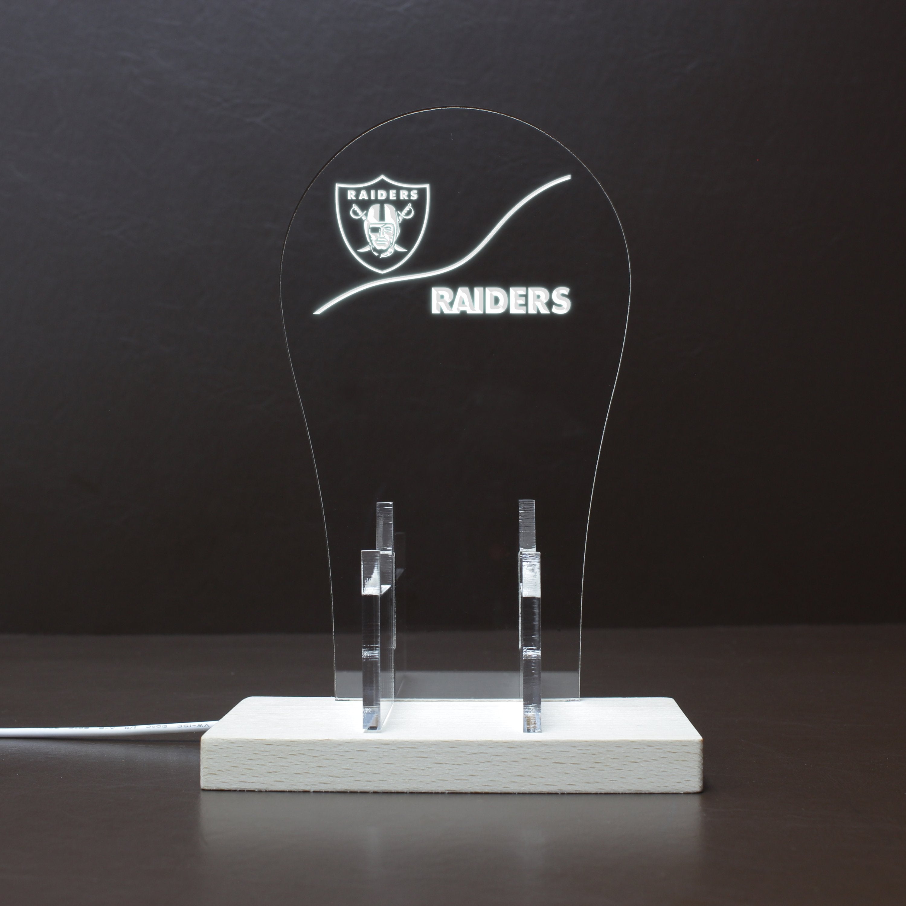 Las Vegas Raiders NFL LED Gaming Headset Controller Stand