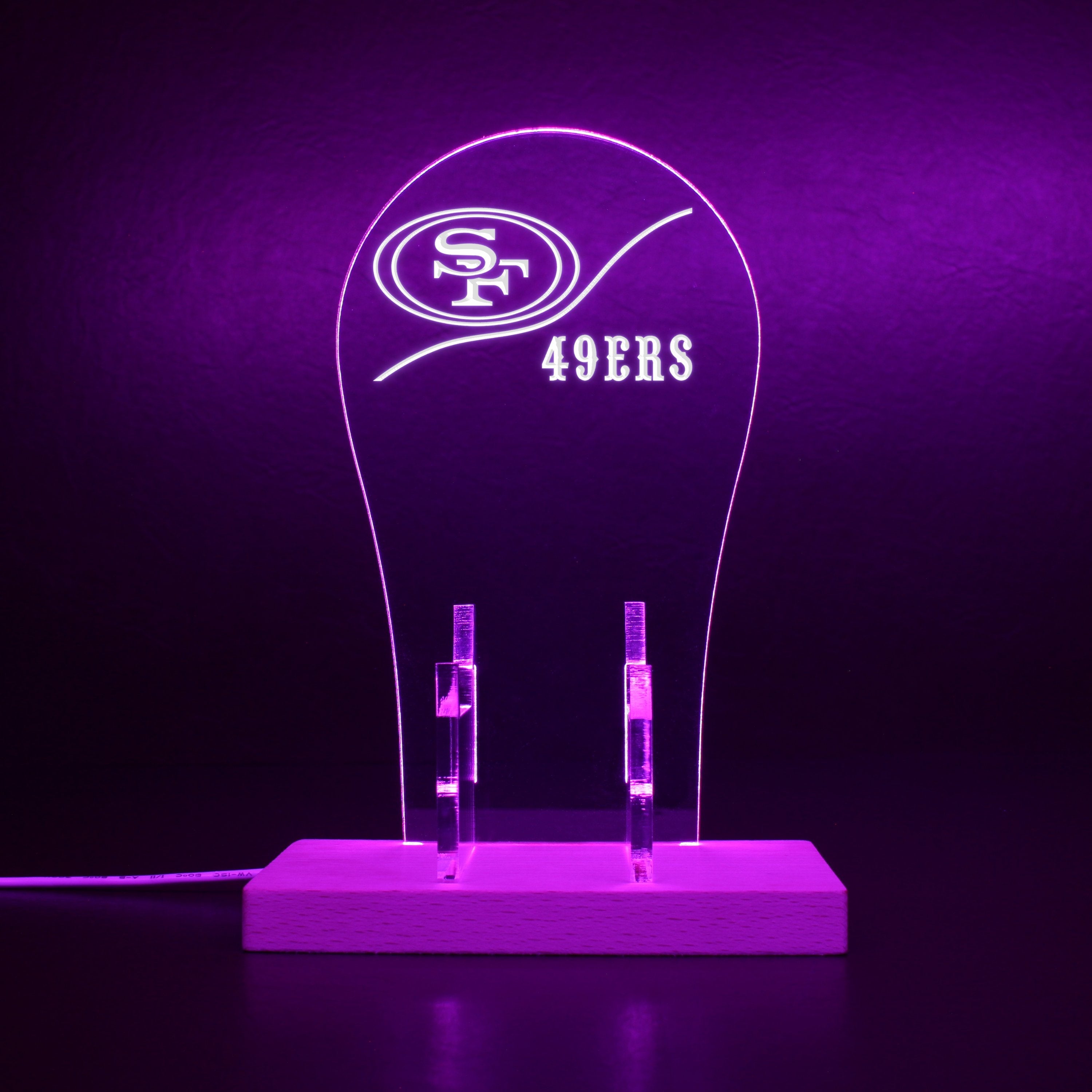 San Francisco 49Ers NFL LED Gaming Headset Controller Stand | PRO LED SIGN