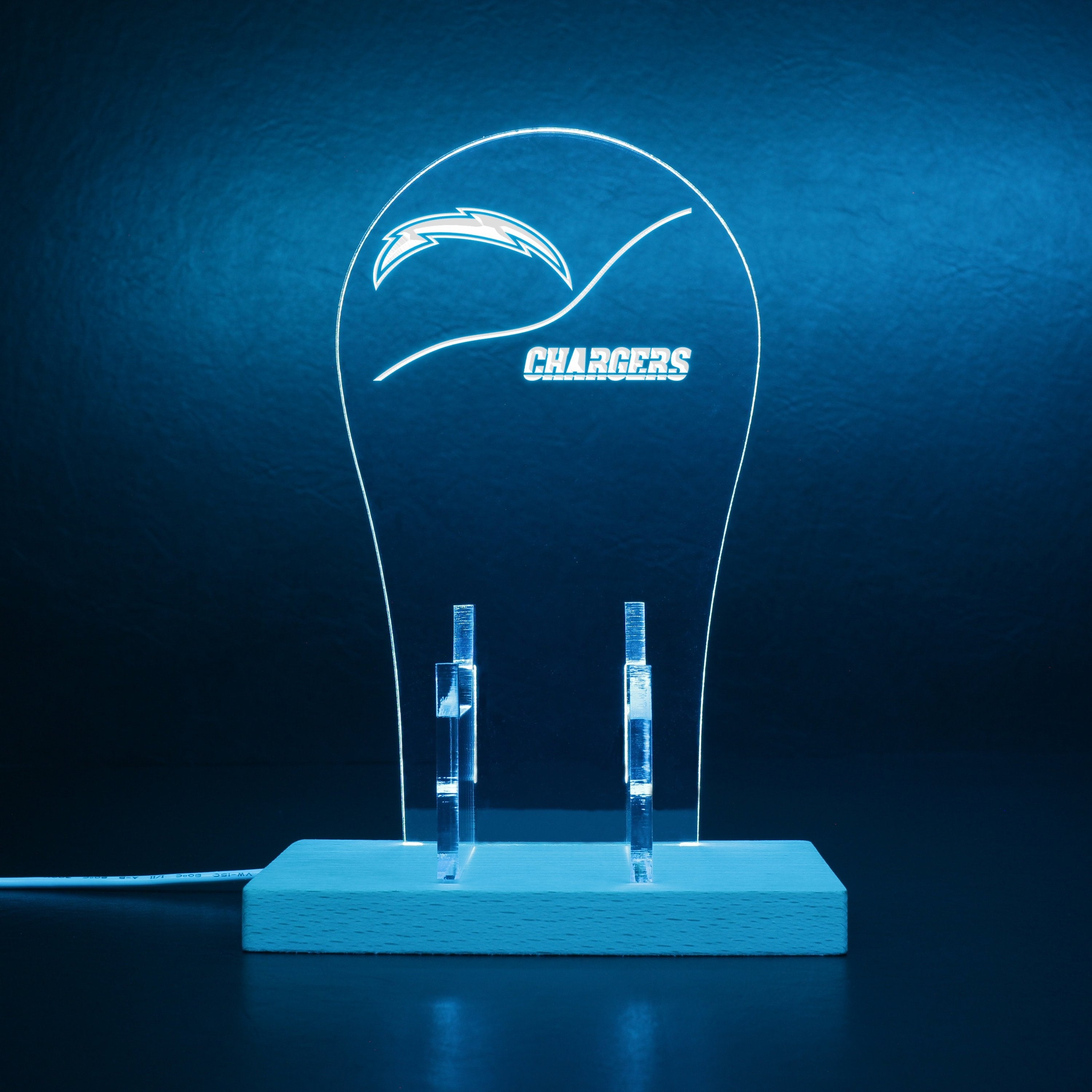 Los Angeles Chargers NFL LED Gaming Headset Controller Stand