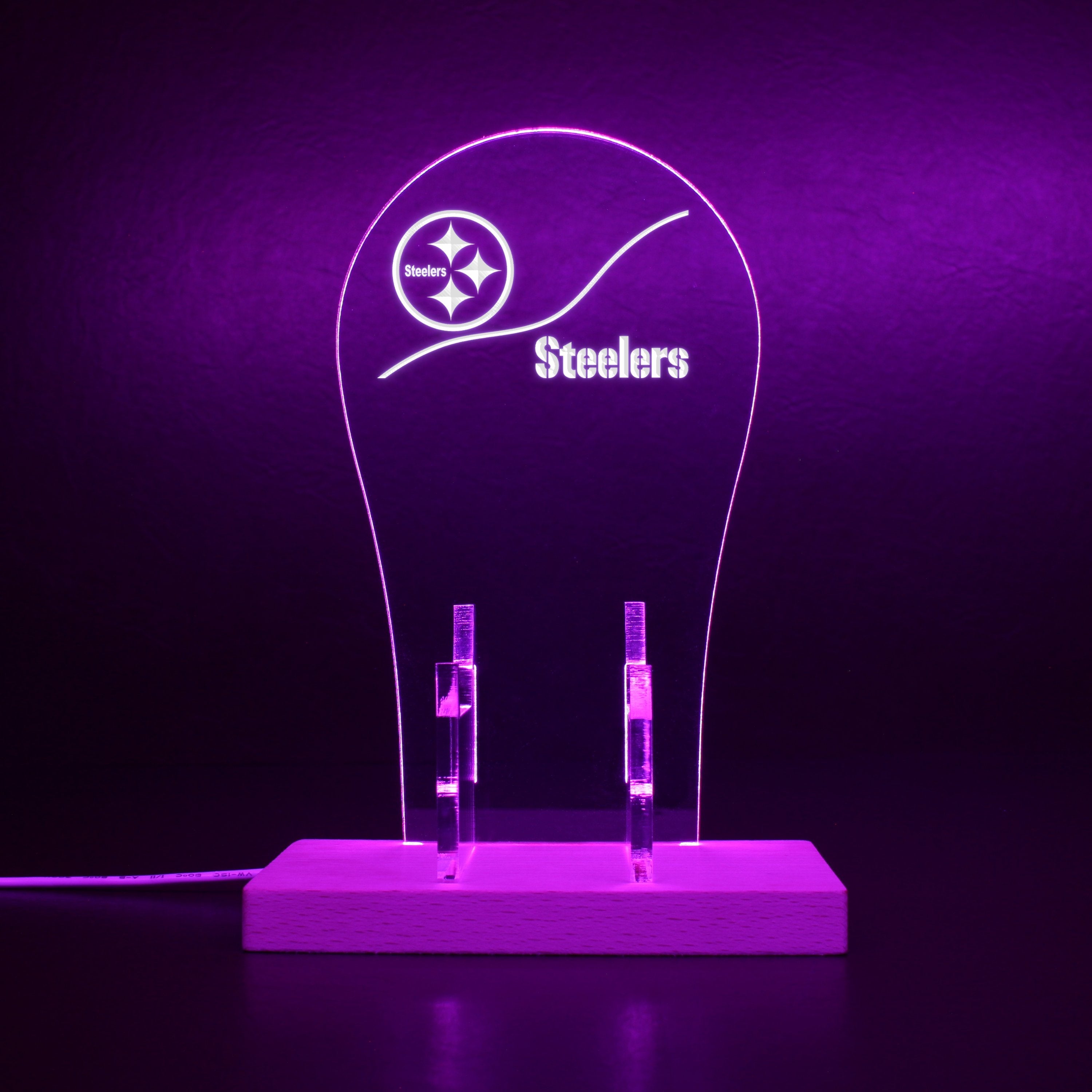 Pittsburgh Steelers NFL LED Gaming Headset Controller Stand | PRO LED SIGN