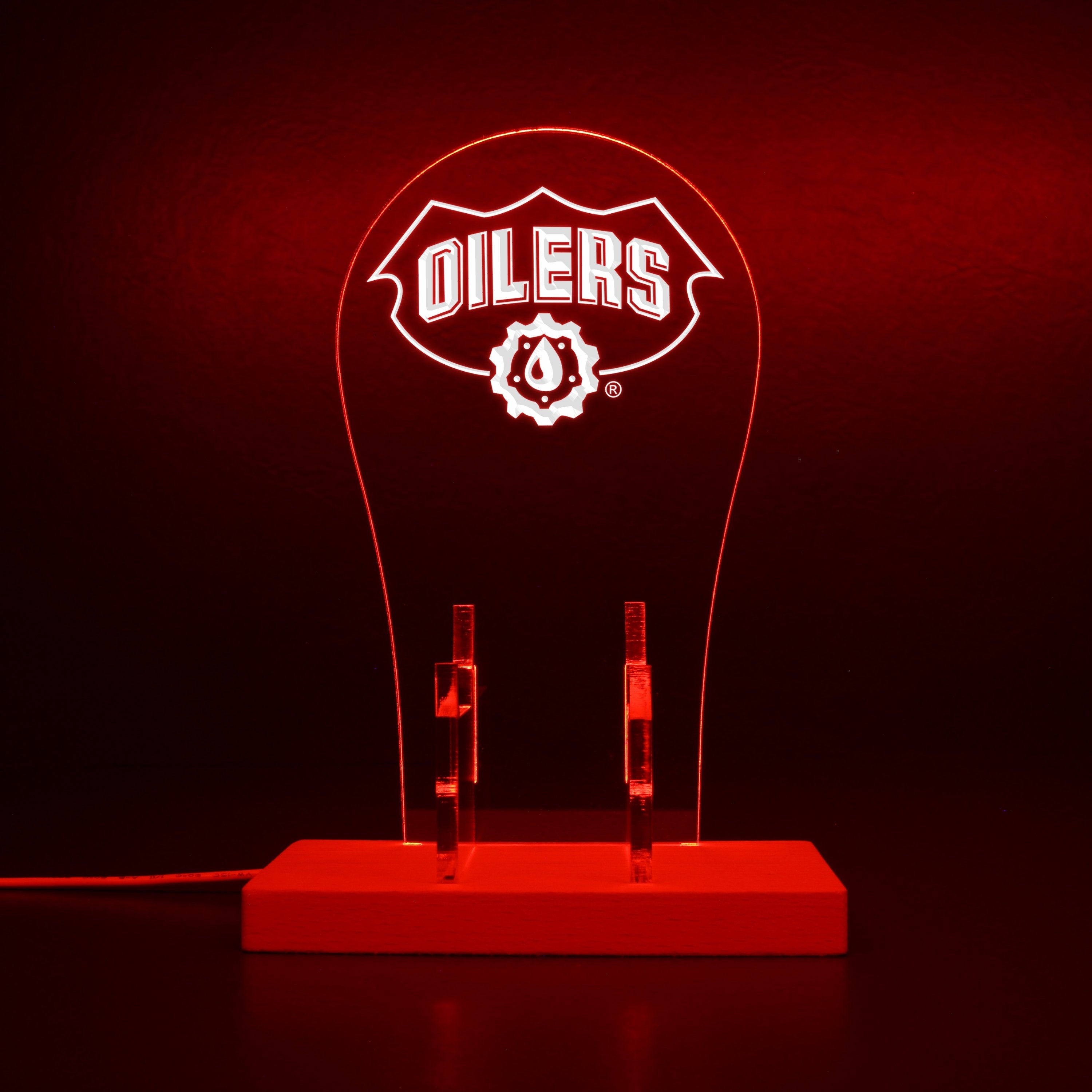 Edmonton Oilers LED Gaming Headset Controller Stand | PRO LED SIGN